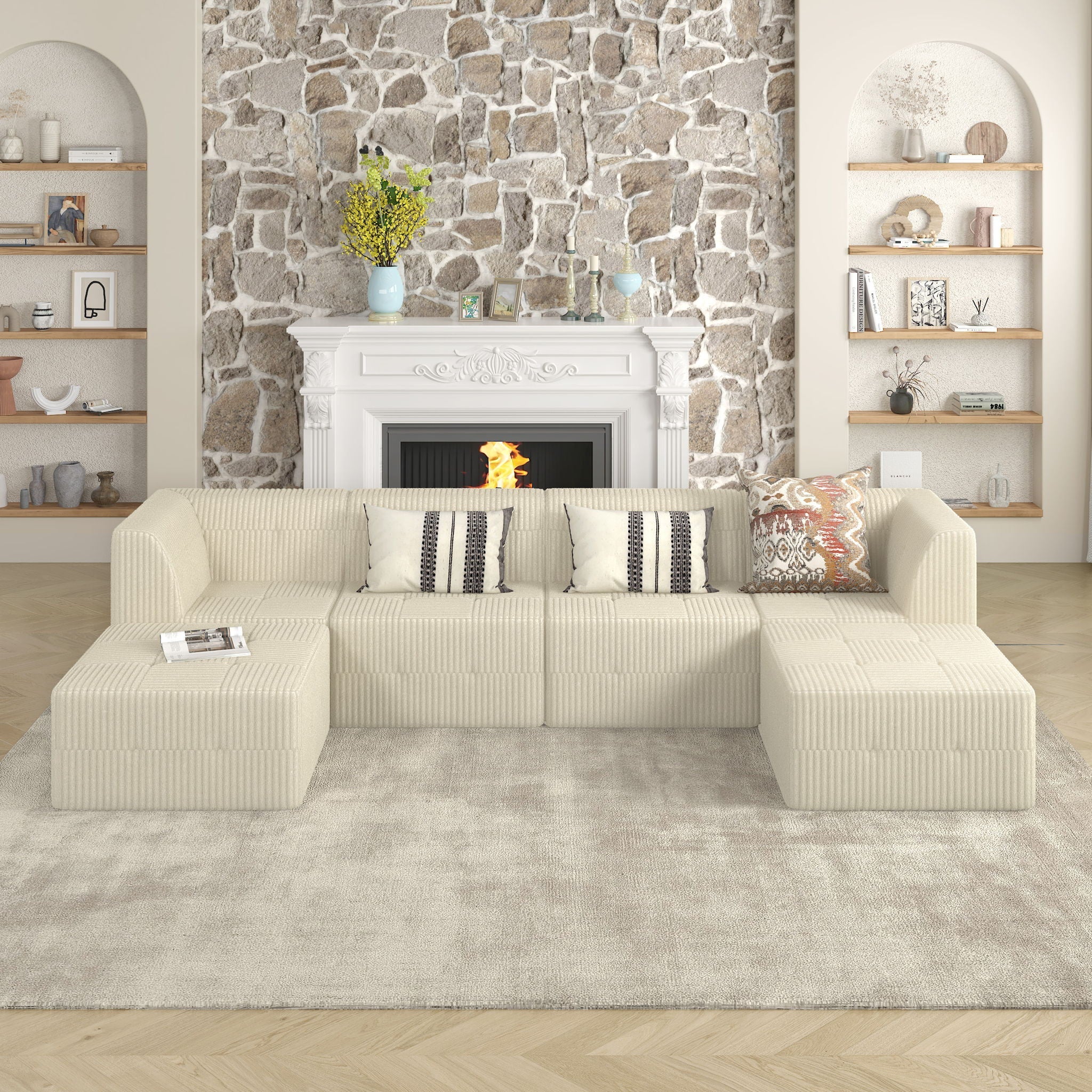 Modern Minimalist Sleeper Sofa, Compressed Sectional Single Seat - Image 5
