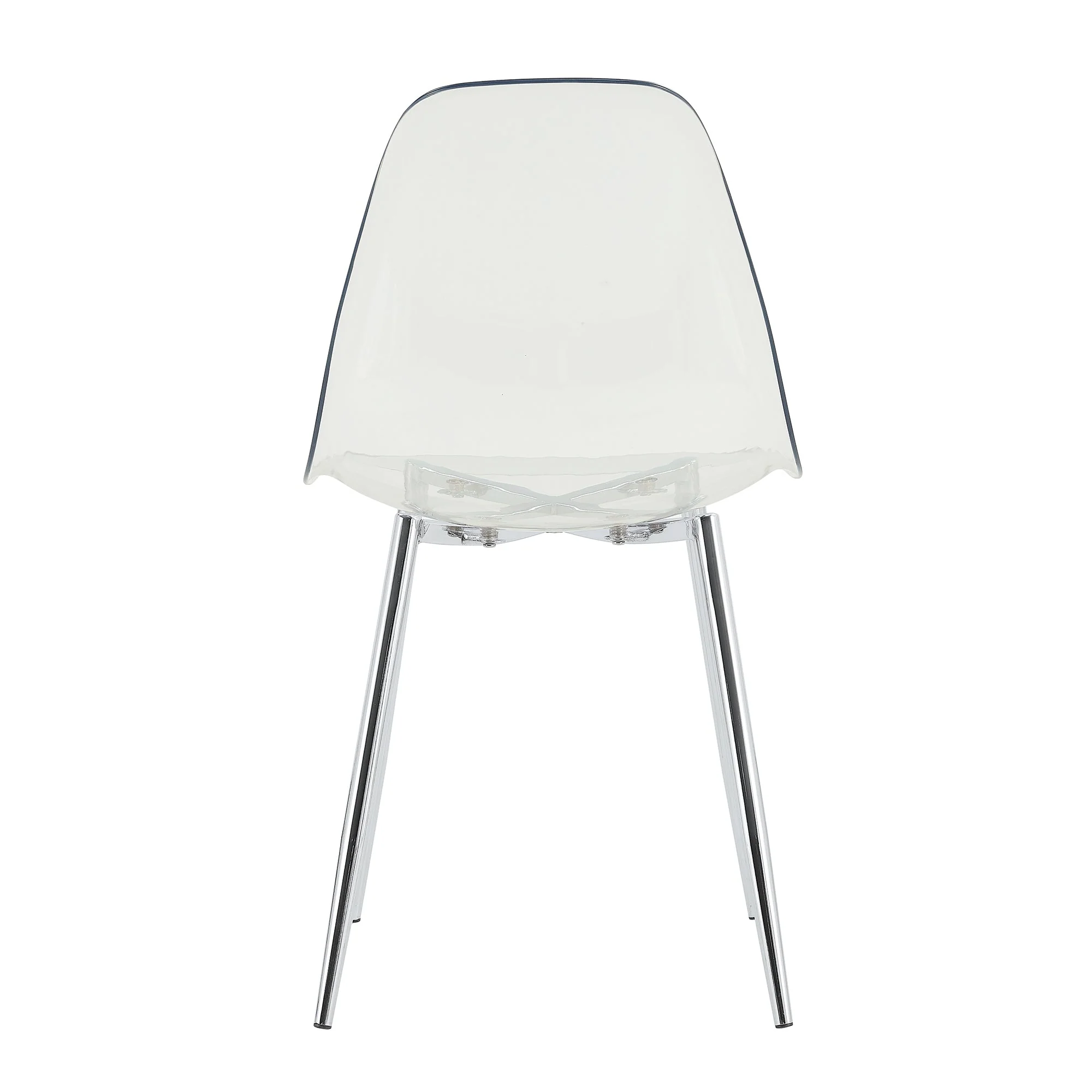 Modern Minimalist Transparent Dining Chair - 6-Piece Set - Image 19
