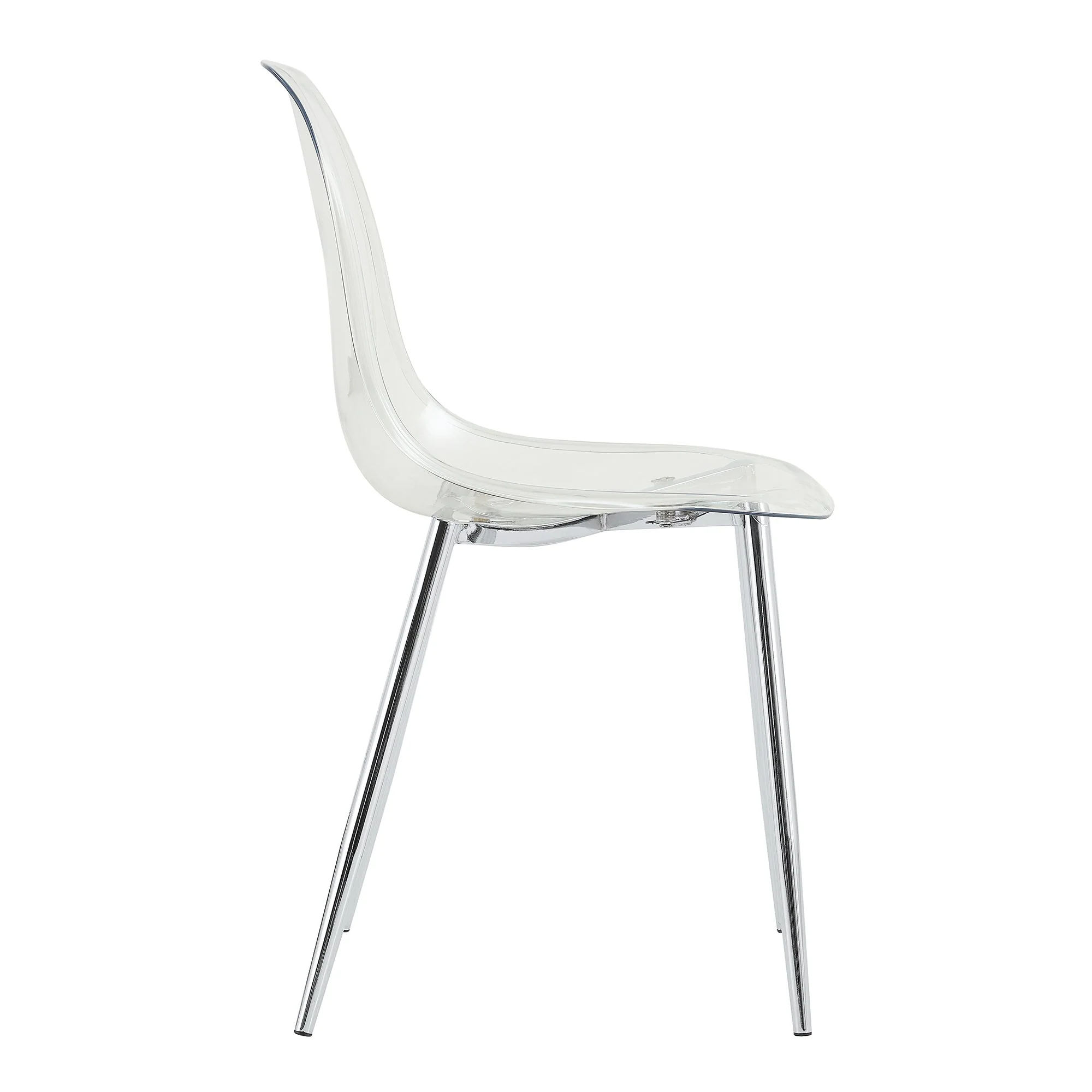 Modern Minimalist Transparent Dining Chair - 6-Piece Set - Image 22