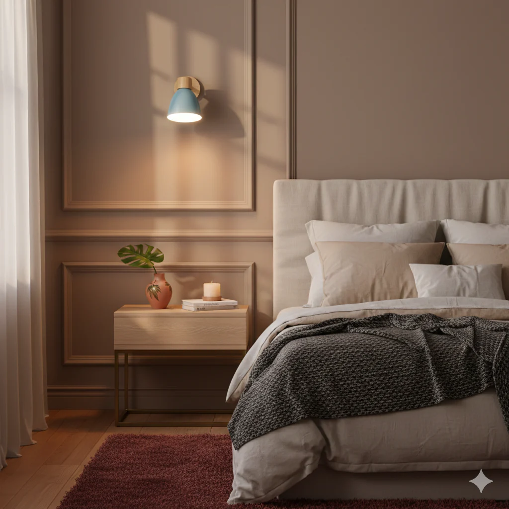 Modern Minimalist Wooden Cone Wall Sconce LED E27 Wall Light - Image 17