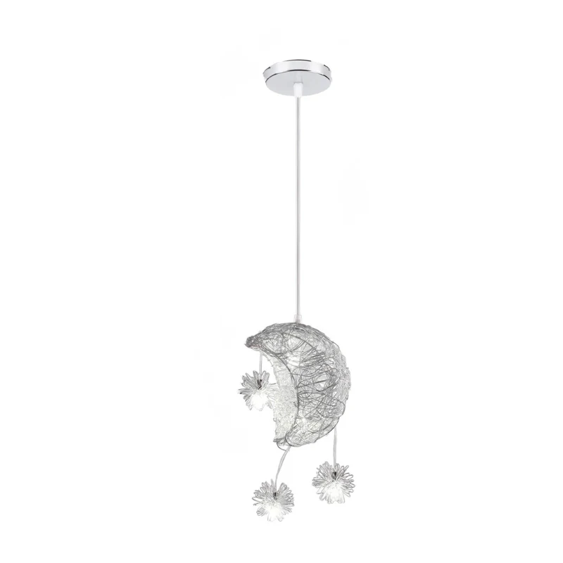 Modern Moon & Star Pendant Light LED Kids Bedroom Hanging Lamp Home Décor - Image 10