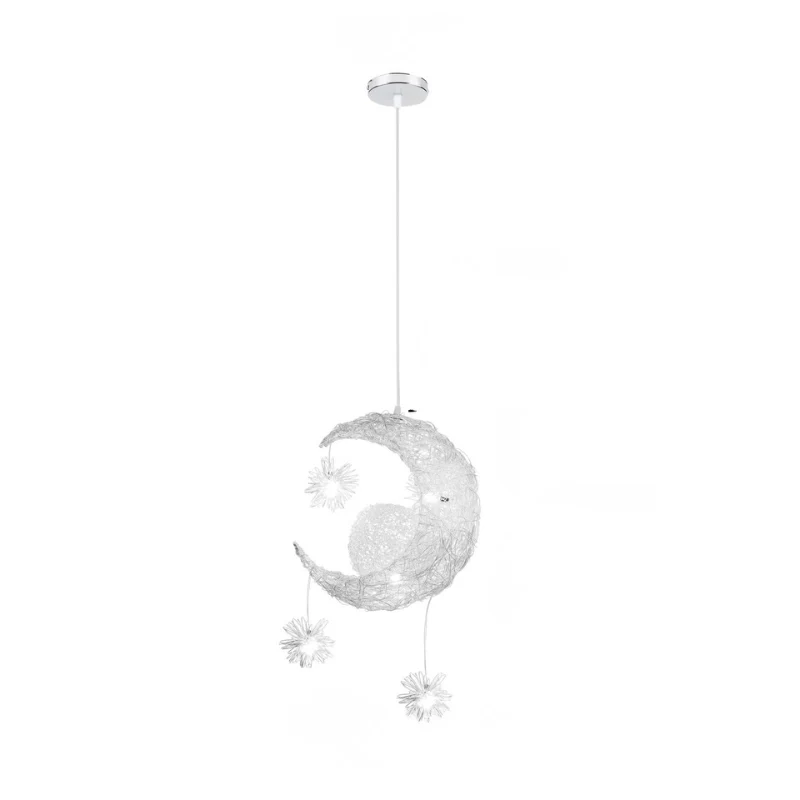 Modern Moon & Star Pendant Light LED Kids Bedroom Hanging Lamp Home Décor - Image 14