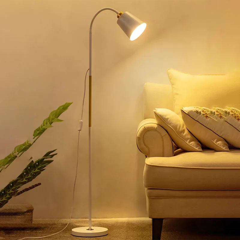 Modern Nordic Floor Lamp Living Room Bedroom Eye Care Standing Light - Image 4