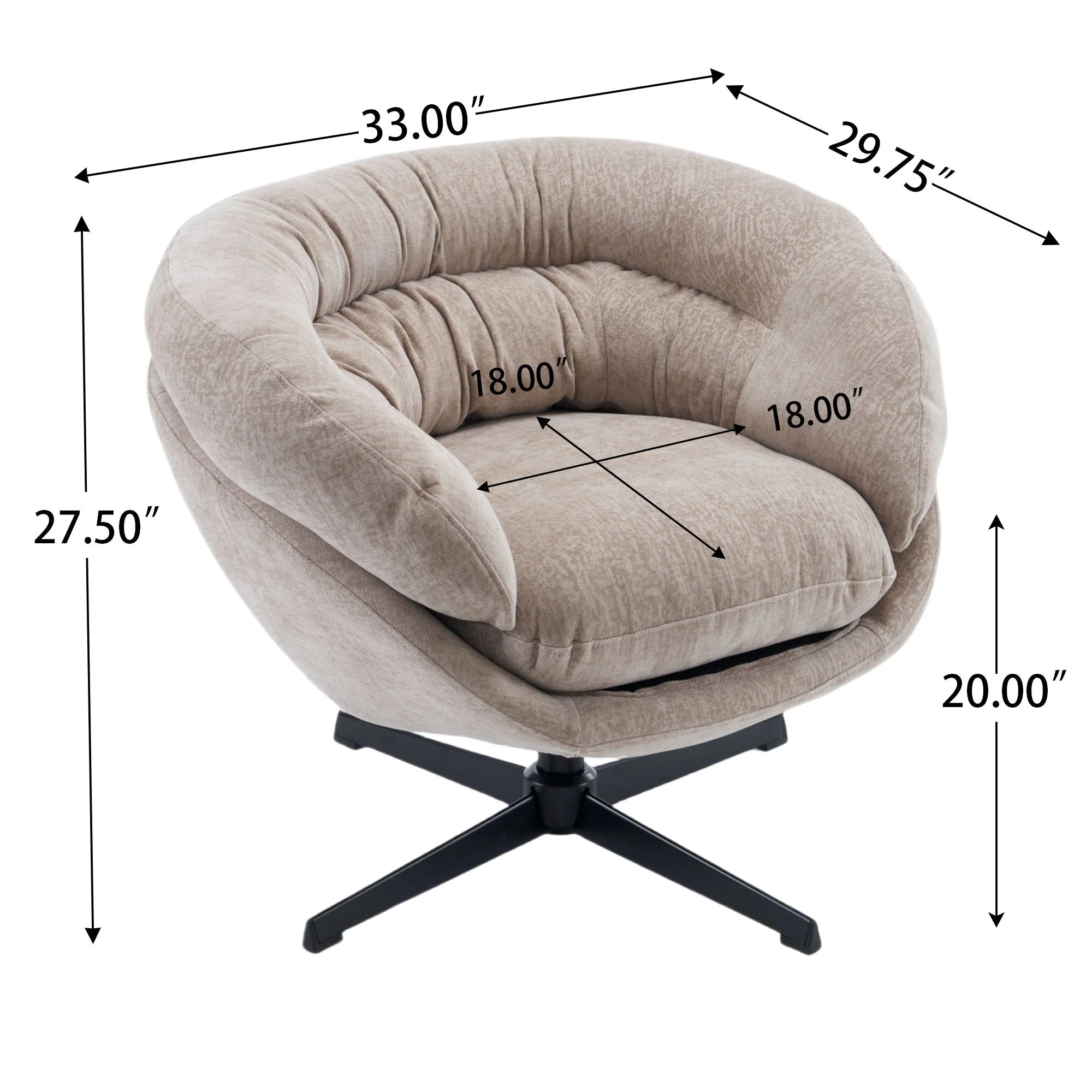 Modern Office Chair With 360 Degree Swivel - Image 11