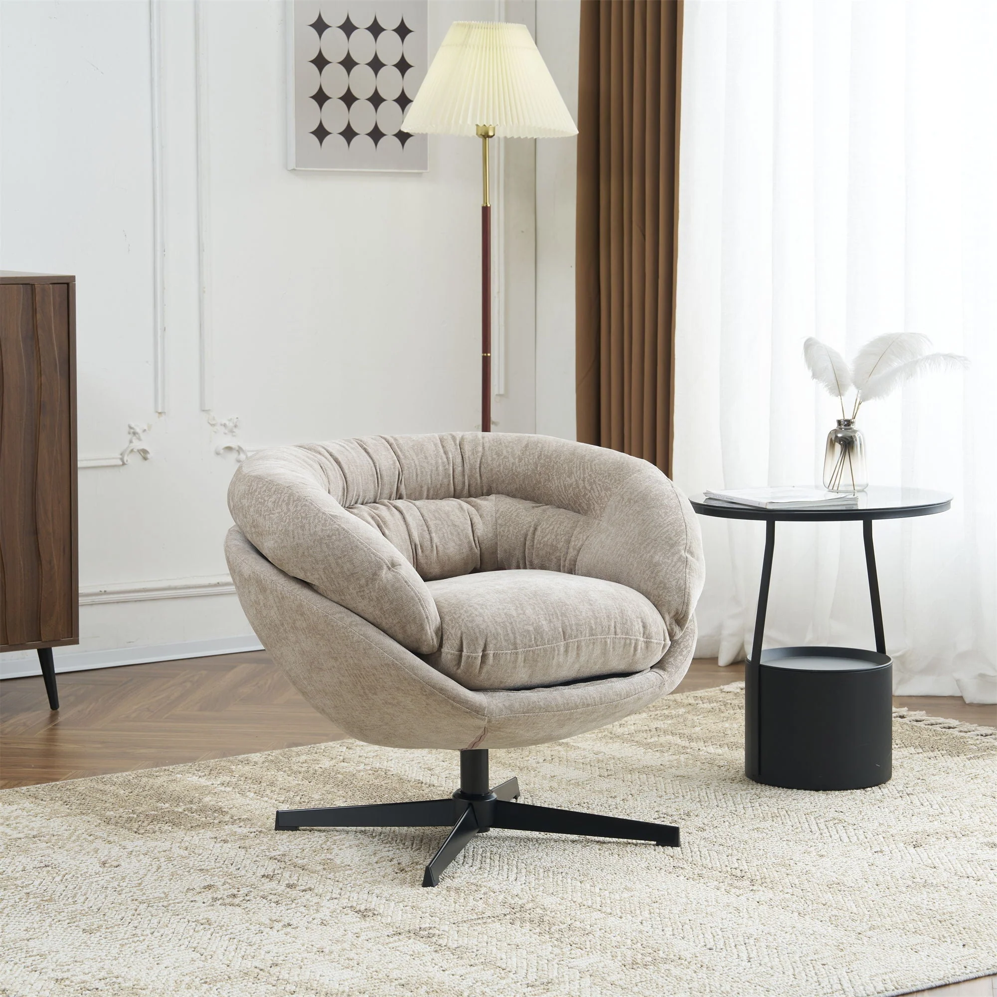 Modern Office Chair With 360 Degree Swivel - Image 12
