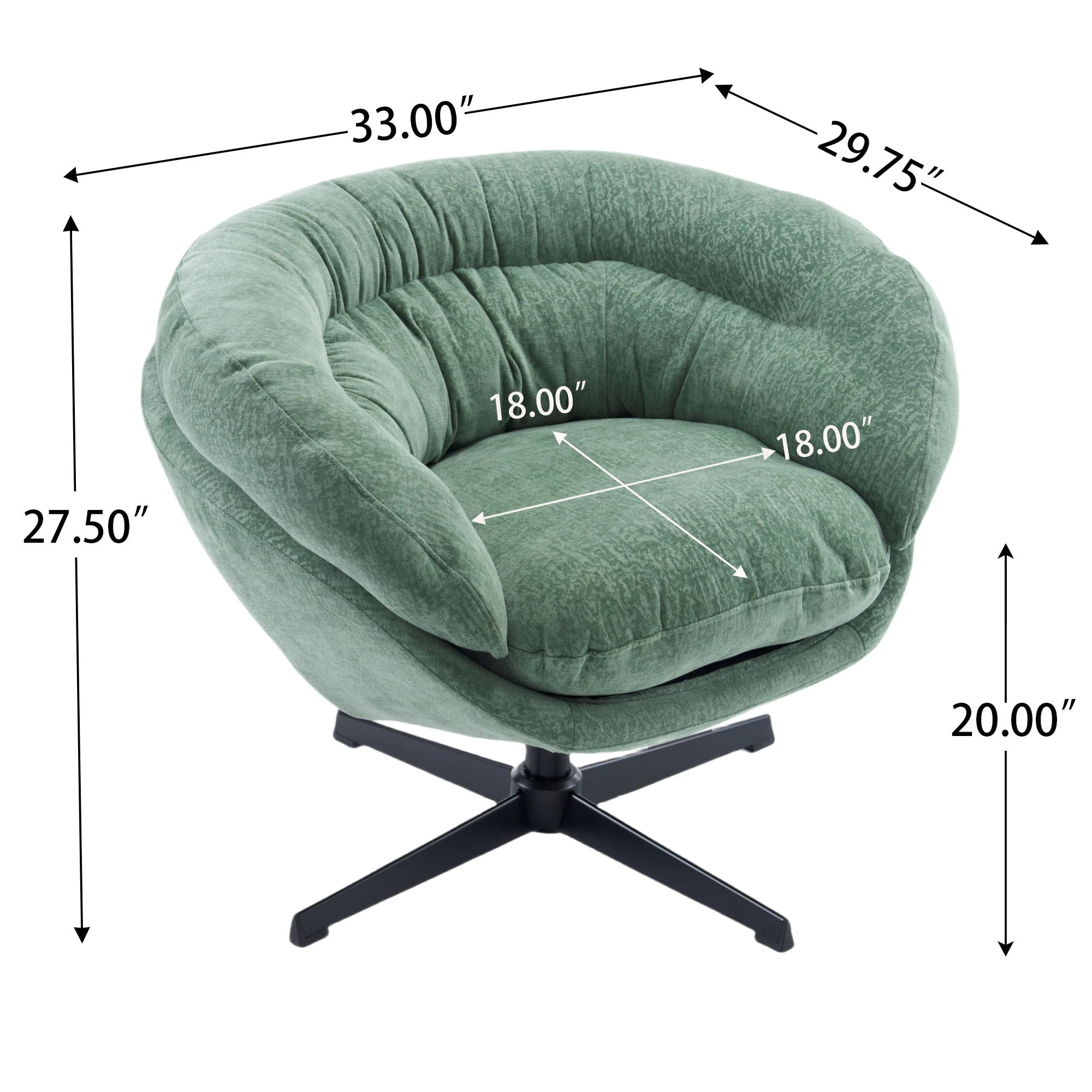 Modern Office Chair With 360 Degree Swivel - Image 13