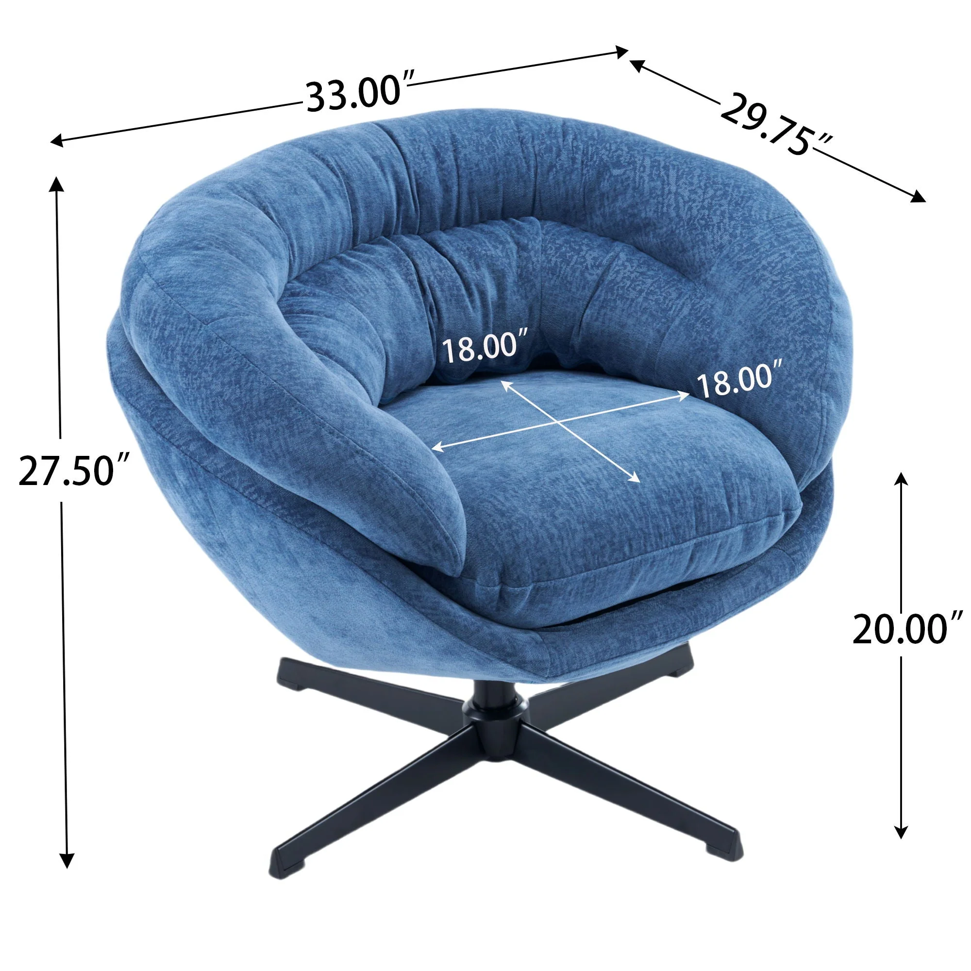 Modern Office Chair With 360 Degree Swivel - Image 8