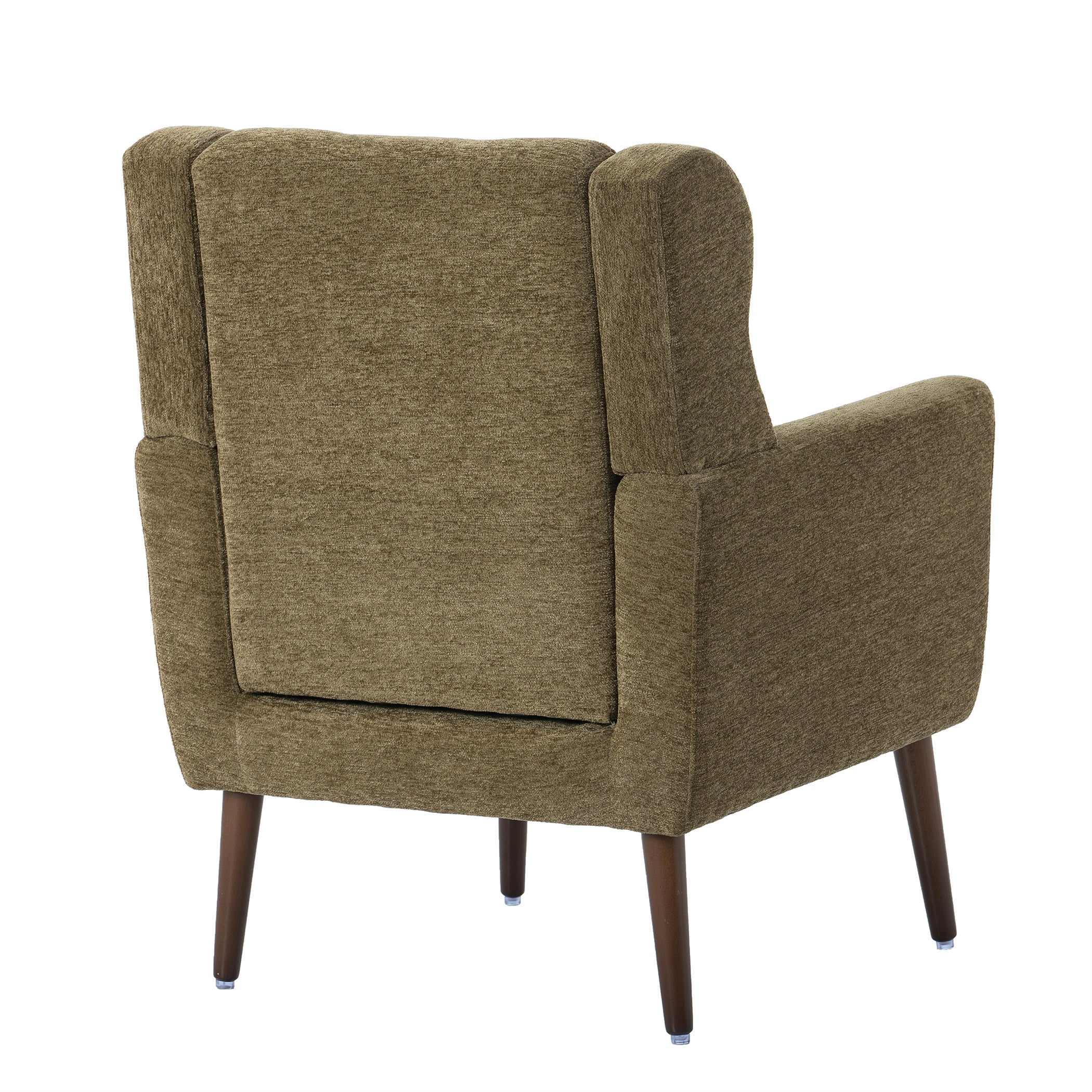 Modern Olive Green Chenille Accent Chair - Image 15