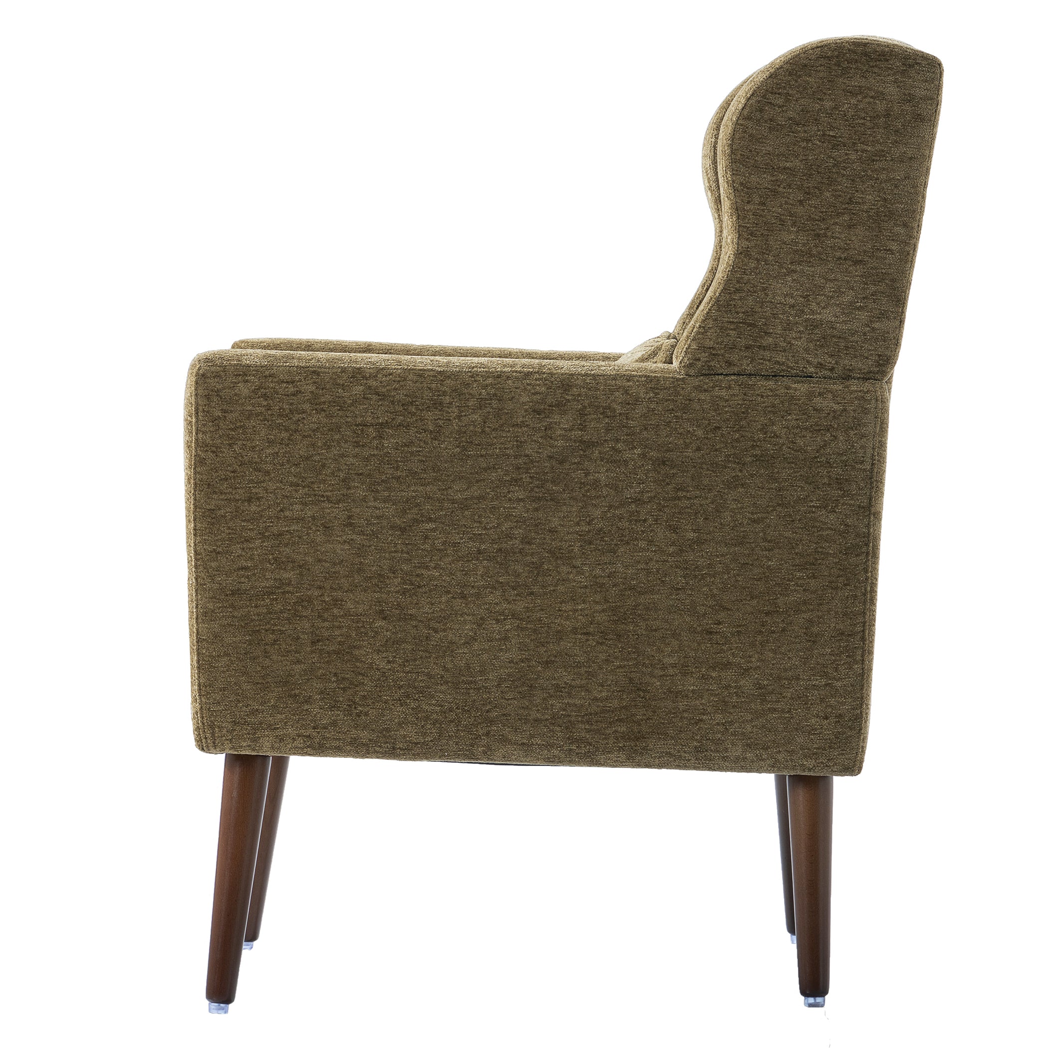 Modern Olive Green Chenille Accent Chair - Image 17