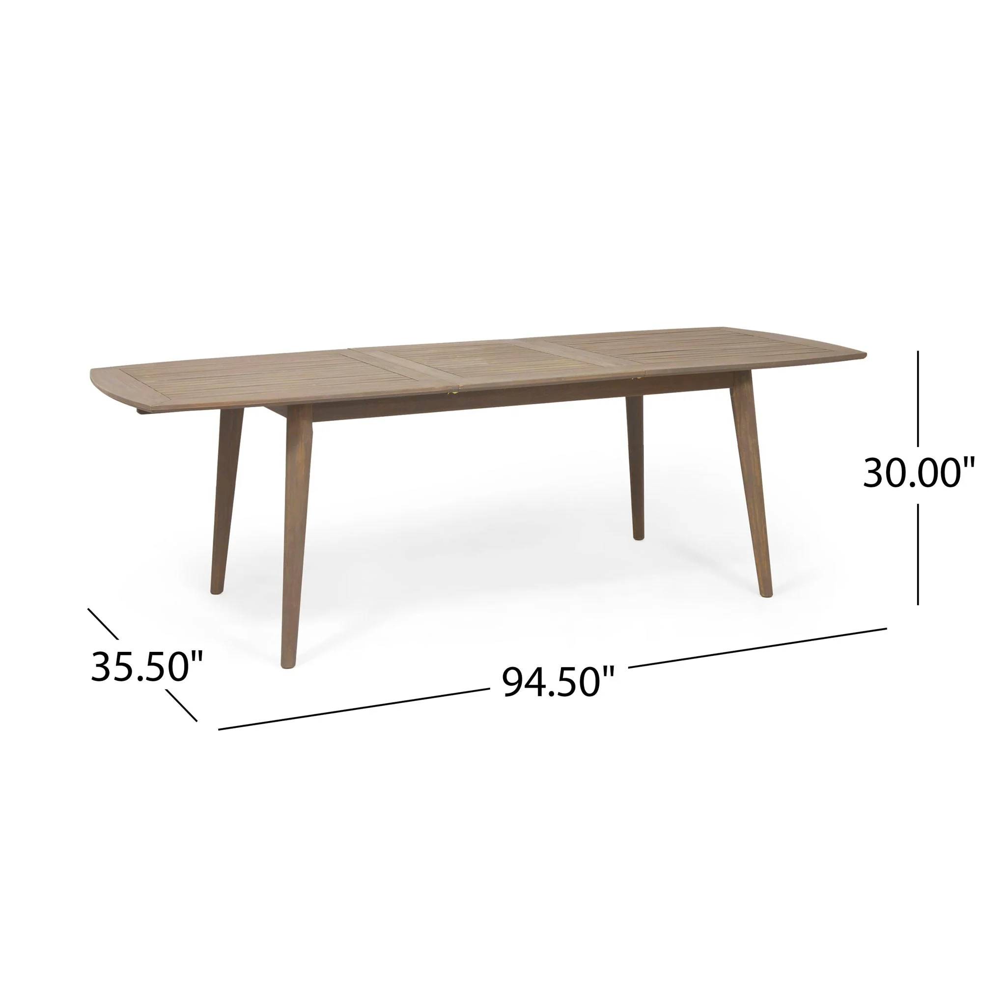 Modern Outdoor Dining Set With Expandable Acacia Wood Table - Image 4