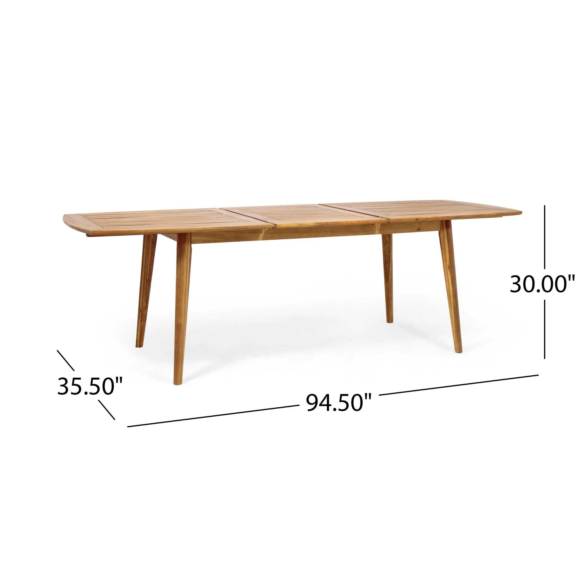Modern Outdoor Dining Set With Expandable Acacia Wood Table - Image 5