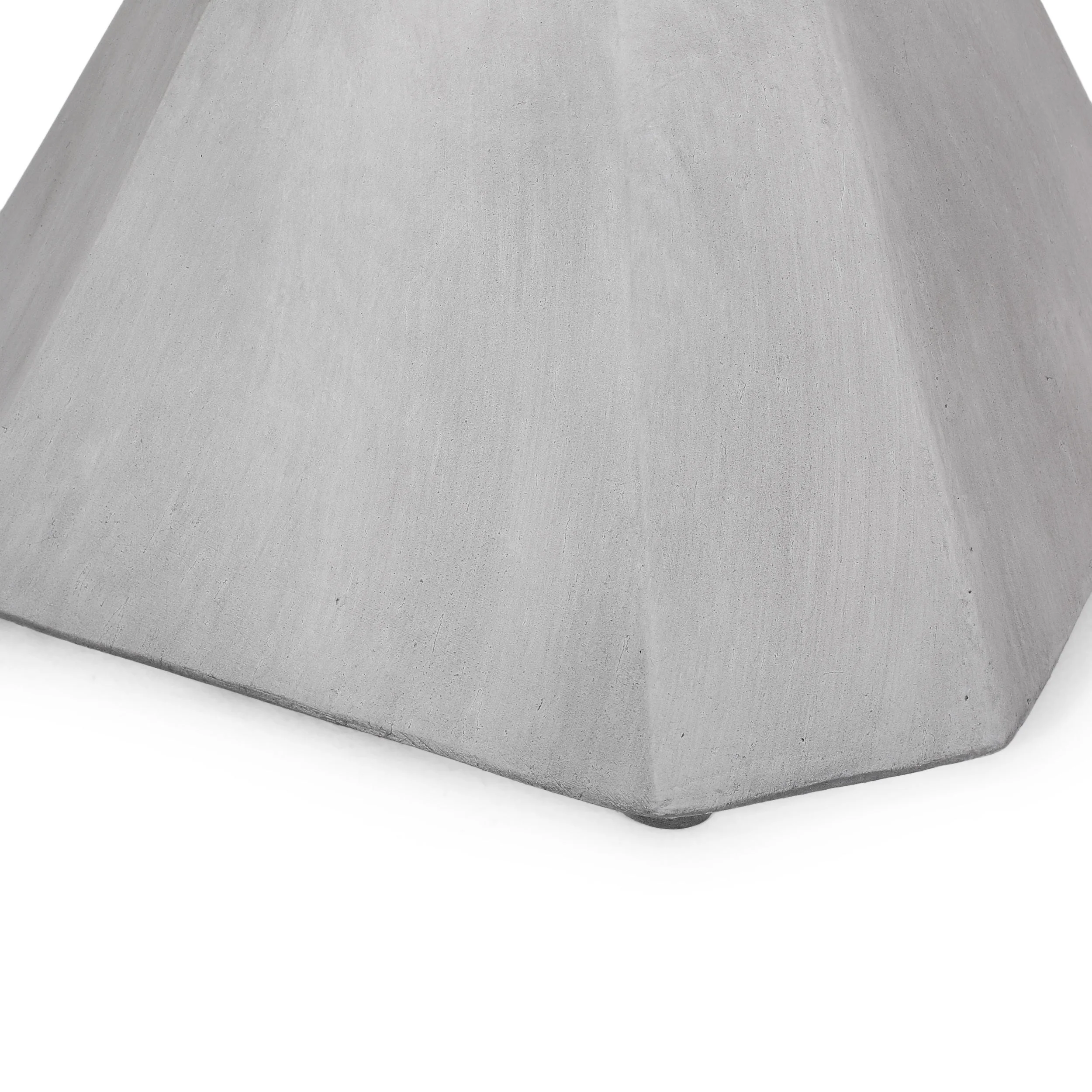 Modern Outdoor Lightweight Concrete Side Table in Natural Color - Image 11