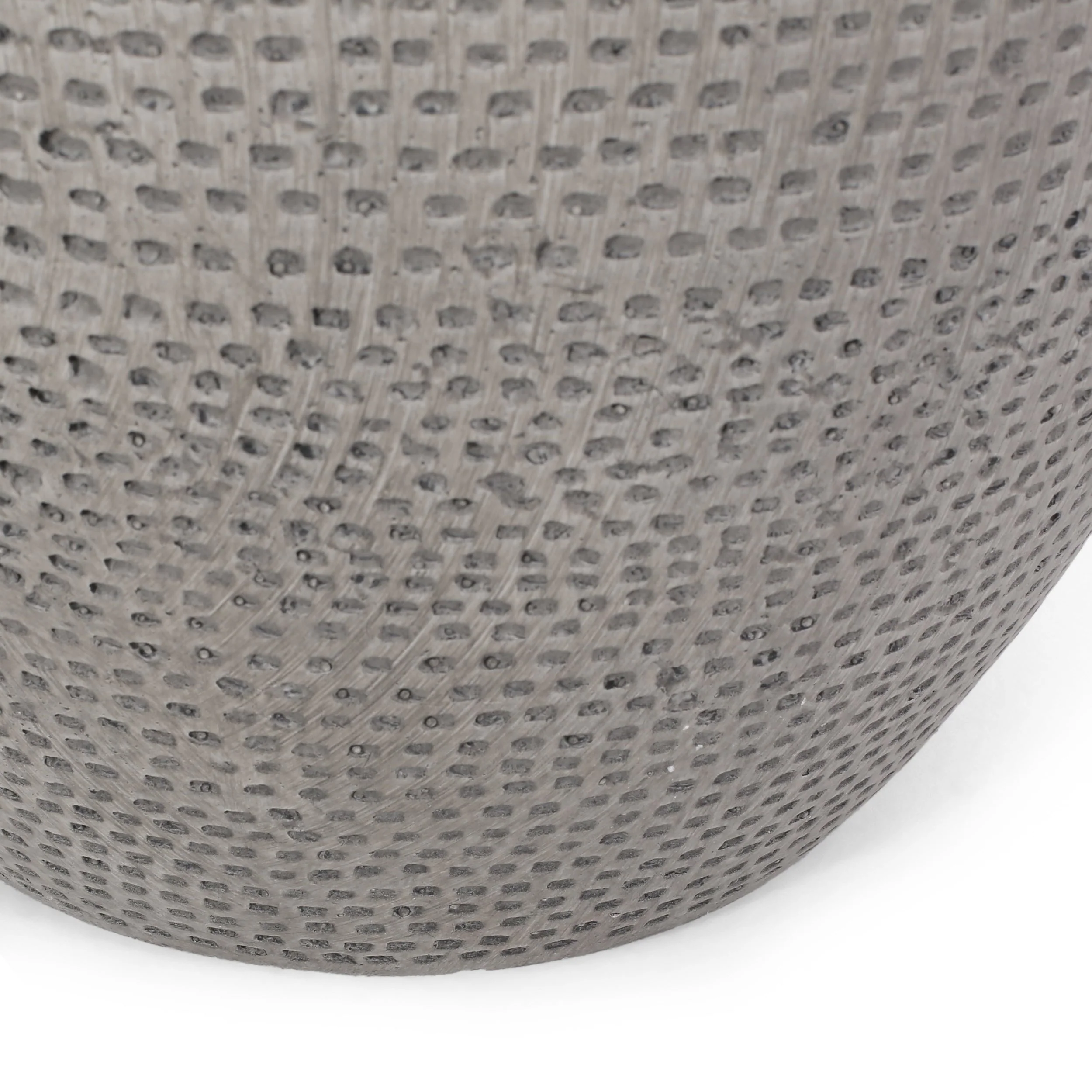 Modern Outdoor Lightweight Concrete Side Table with Natural Finish - Image 9