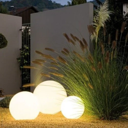 Modern PE Globe Outdoor Garden Light LED Rechargeable 16-Color IP55 - Image 10