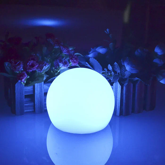 Modern PE Globe Outdoor Garden Light LED Rechargeable 16-Color IP55 - Image 11
