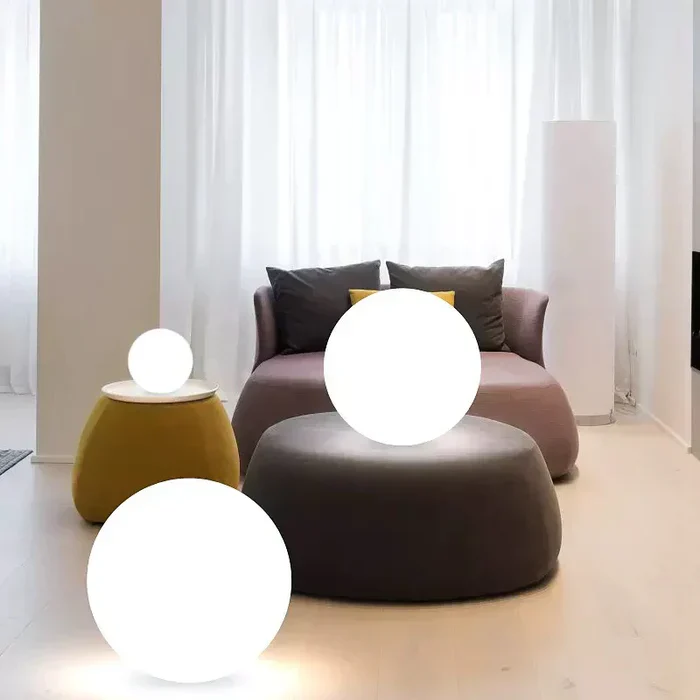 Modern PE Globe Outdoor Garden Light LED Rechargeable 16-Color IP55 - Image 14