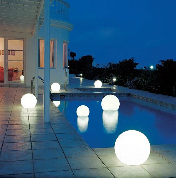 Modern PE Globe Outdoor Garden Light LED Rechargeable 16-Color IP55 - Image 18