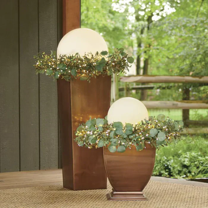 Modern PE Globe Outdoor Garden Light LED Rechargeable 16-Color IP55 - Image 8