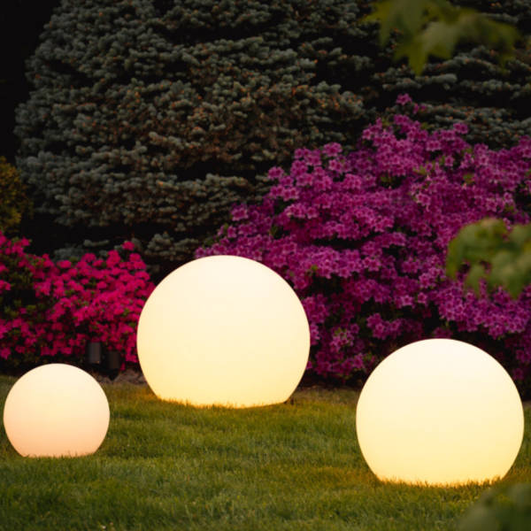 Modern PE Globe Outdoor Garden Light LED Rechargeable 16-Color IP55 - Image 9