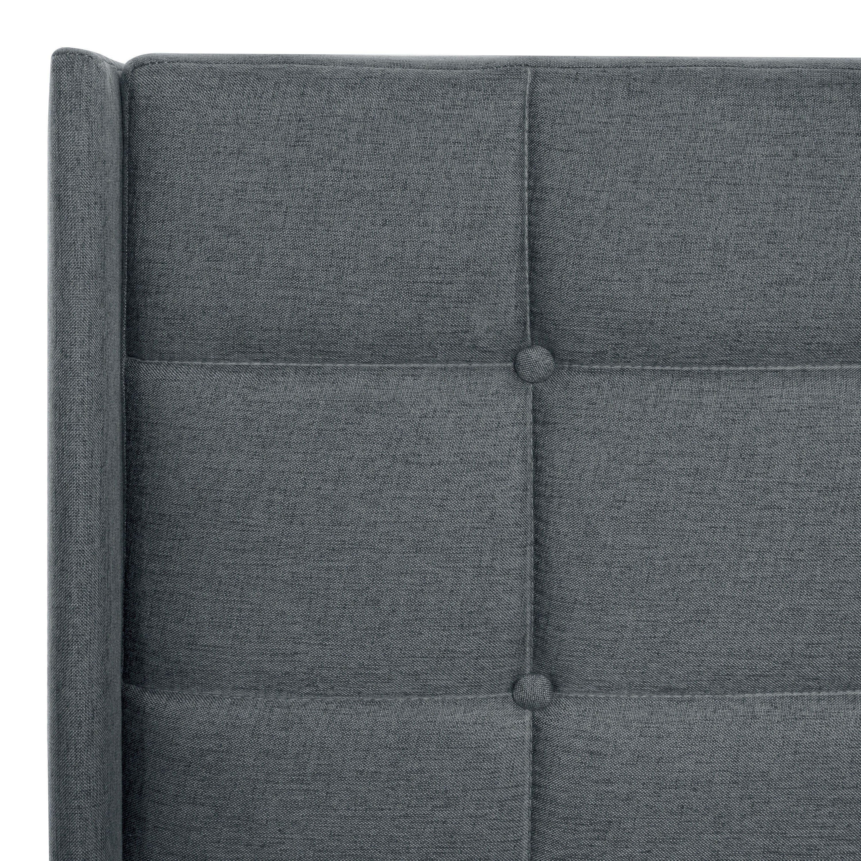 Modern Queen Size Upholstered Platform Bed Frame - Image 9