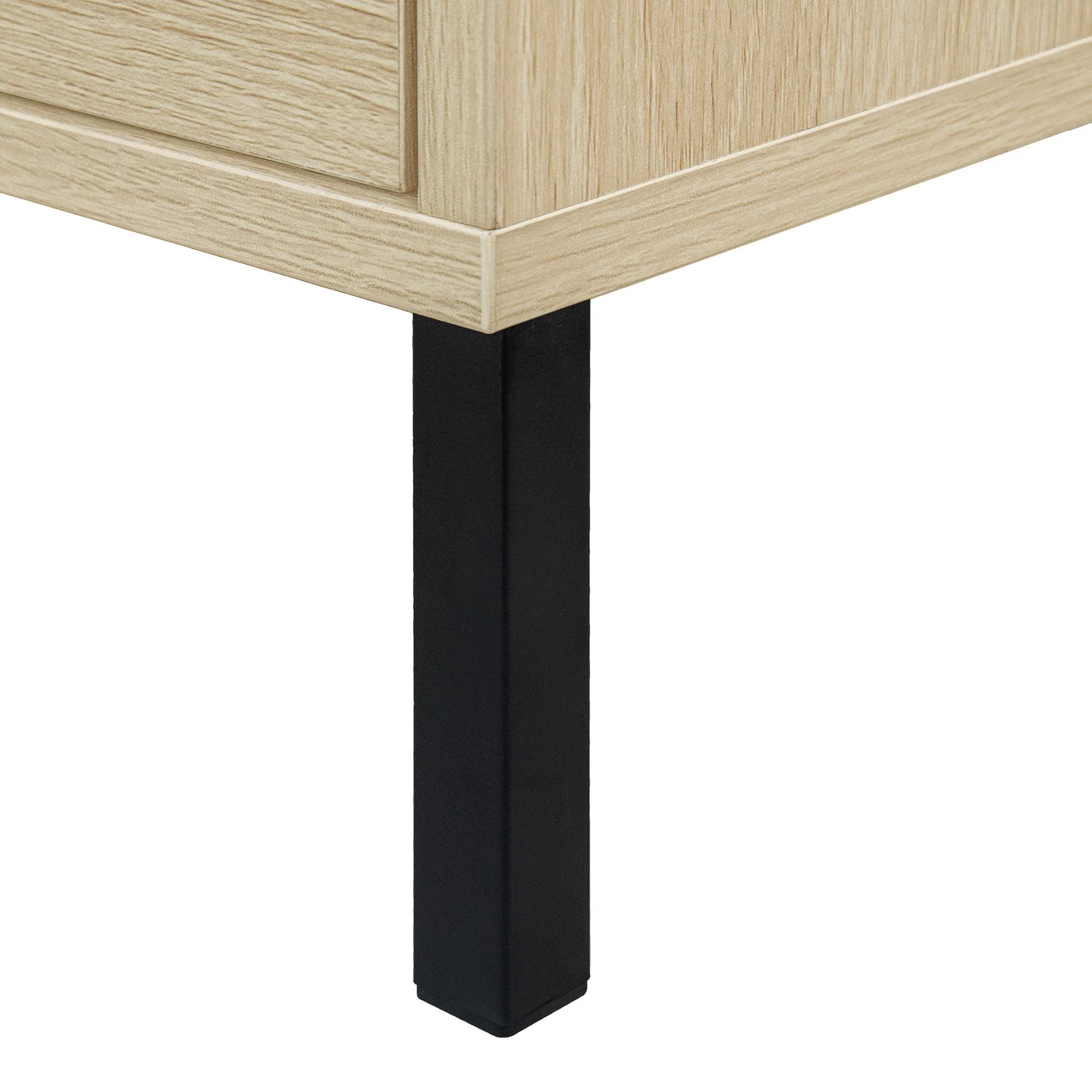 Modern Rattan 3 Door Shoe Rack Cabinet for Entryway - Image 29