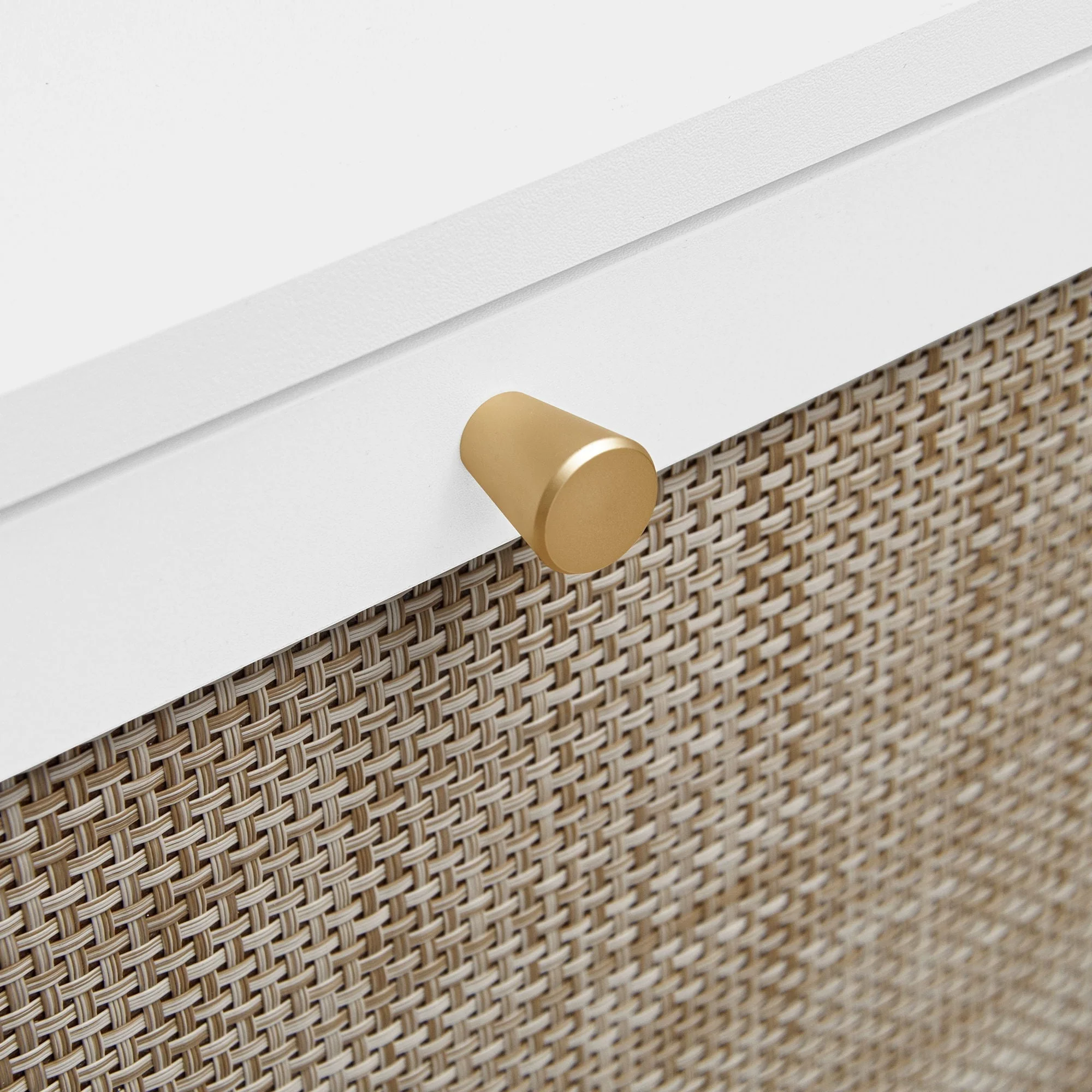 Modern Rattan 3 Door Shoe Rack Cabinet for Entryway - Image 36