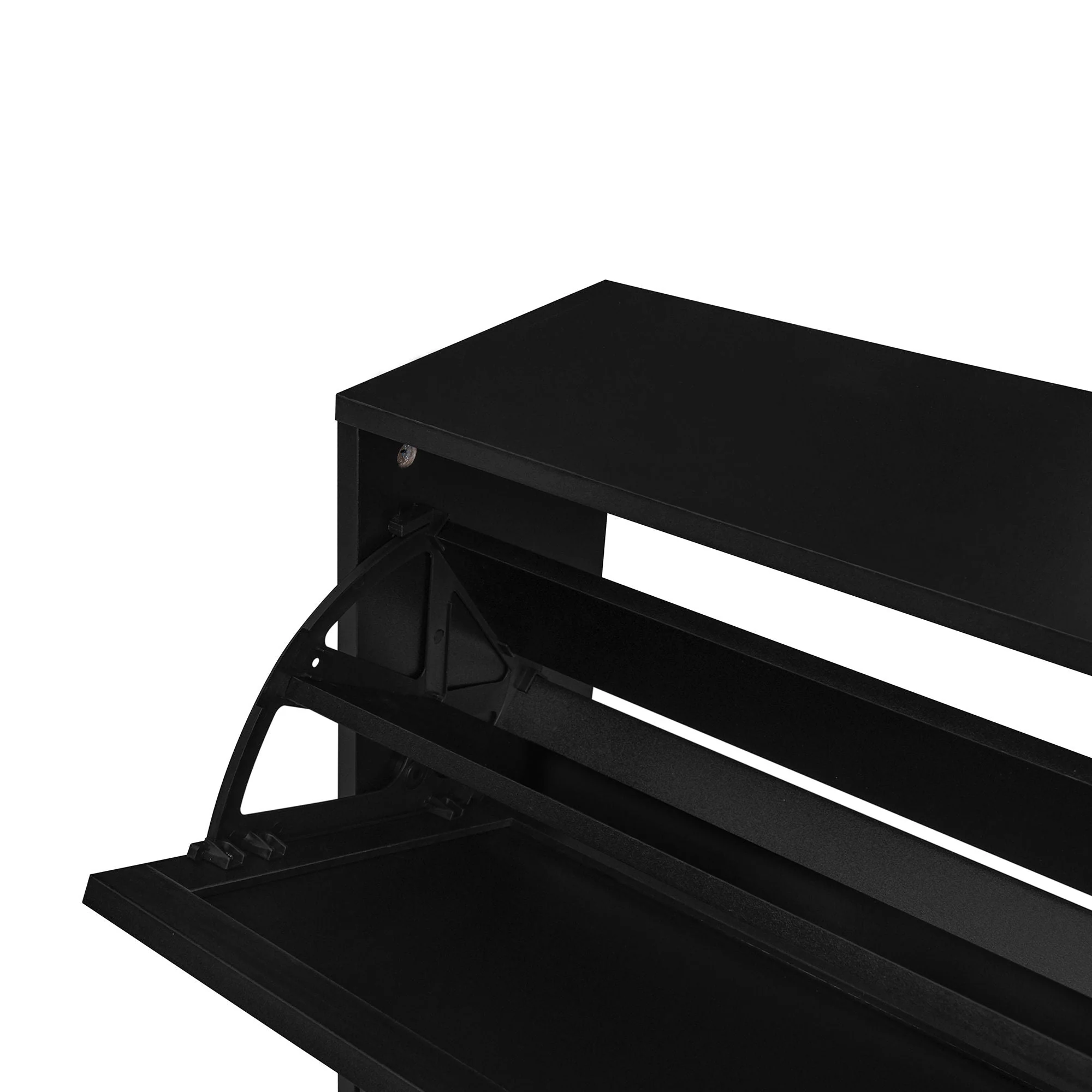 Modern Rattan 3 Door Shoe Rack Cabinet for Entryway - Image 58