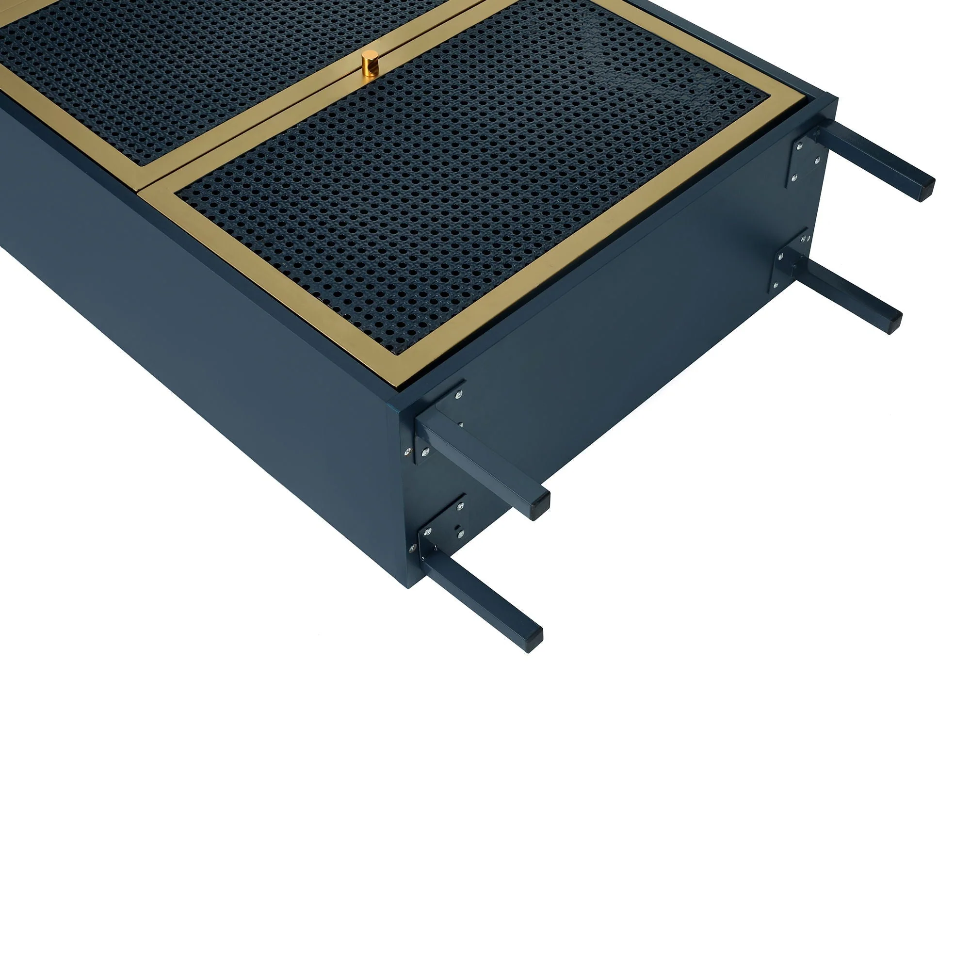 Modern Rattan 3 Door Shoe Rack Cabinet for Entryway - Image 64