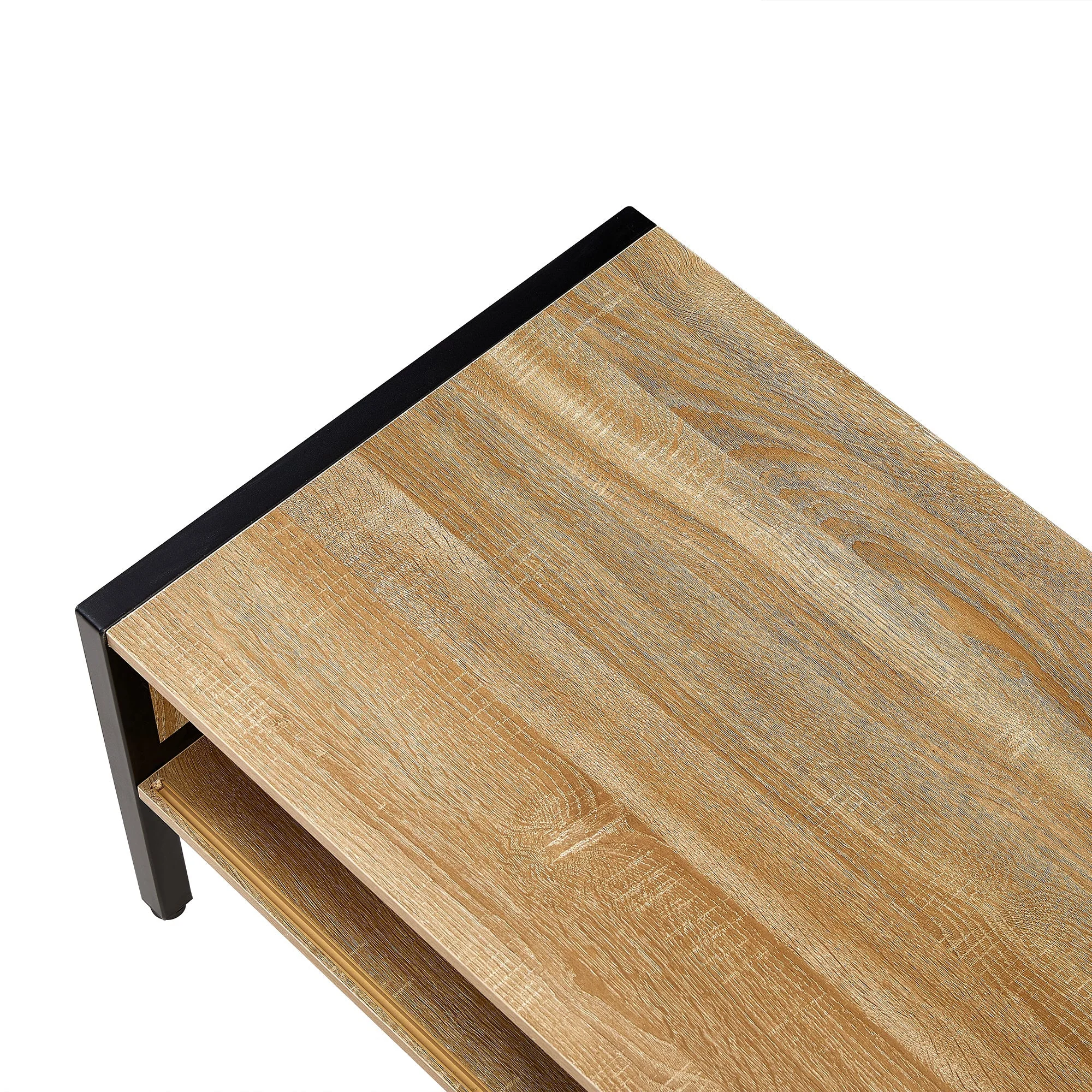 Modern Rattan Coffee Table 40.16 Inches - Image 11