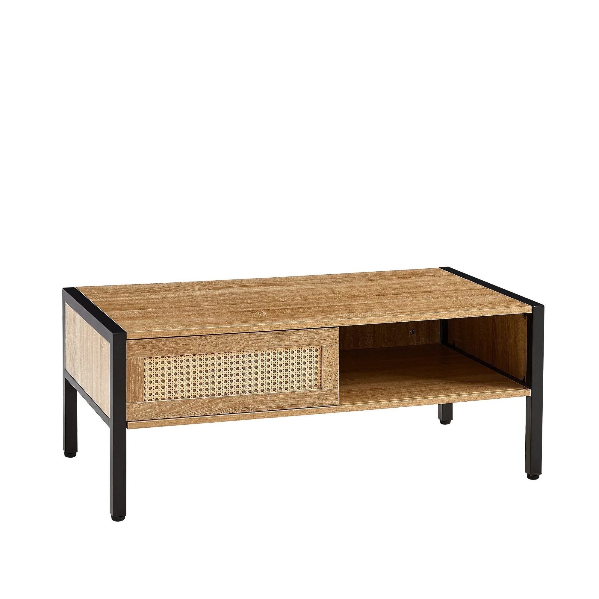 Modern Rattan Coffee Table 40.16 Inches - Image 14