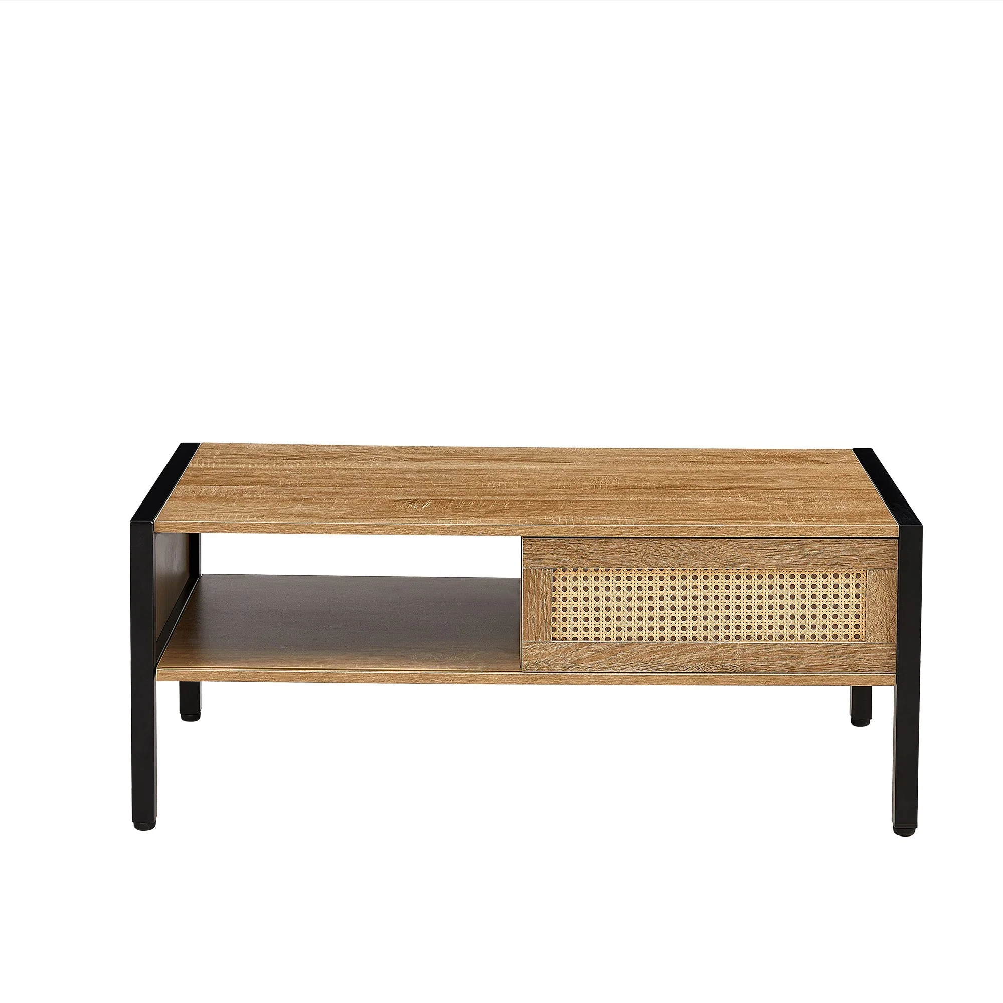 Modern Rattan Coffee Table 40.16 Inches - Image 6