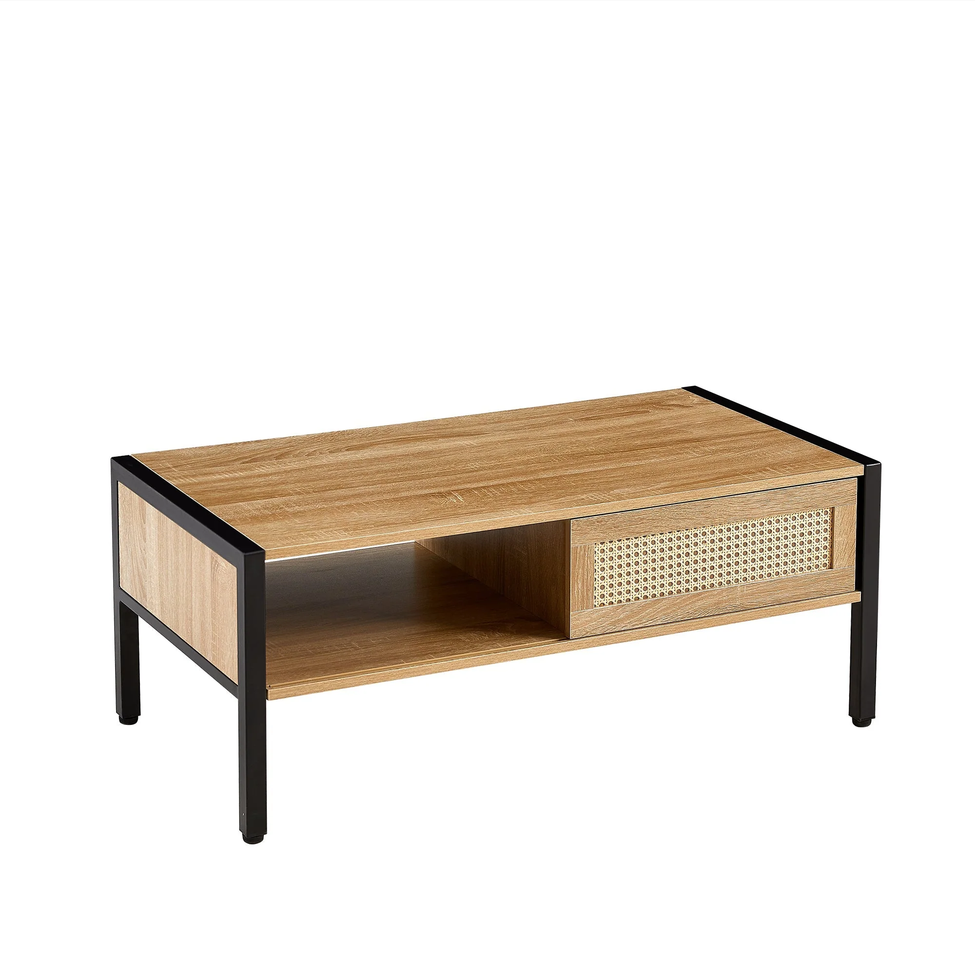 Modern Rattan Coffee Table 40.16 Inches - Image 7