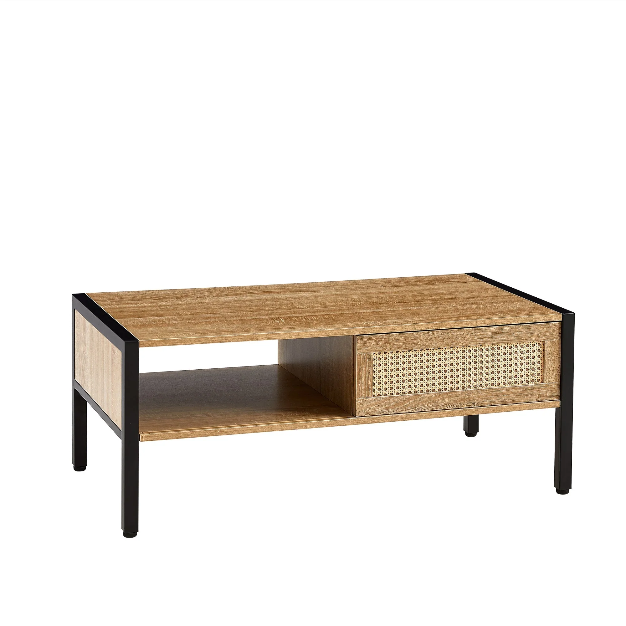 Modern Rattan Coffee Table 40.16 Inches - Image 9