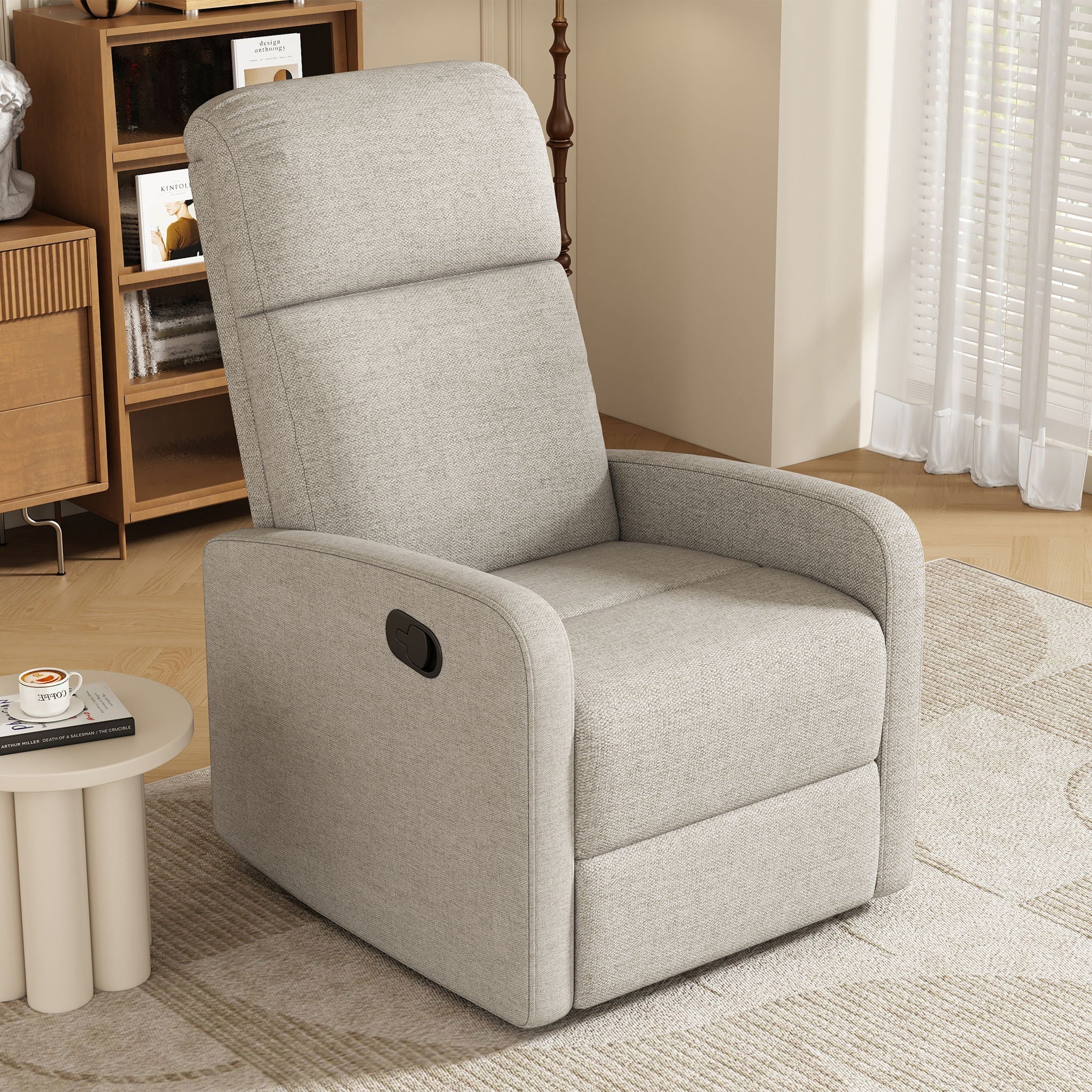 Modern Recliner Manual, Home Theater Chair With Adjustable Backrest - Image 12