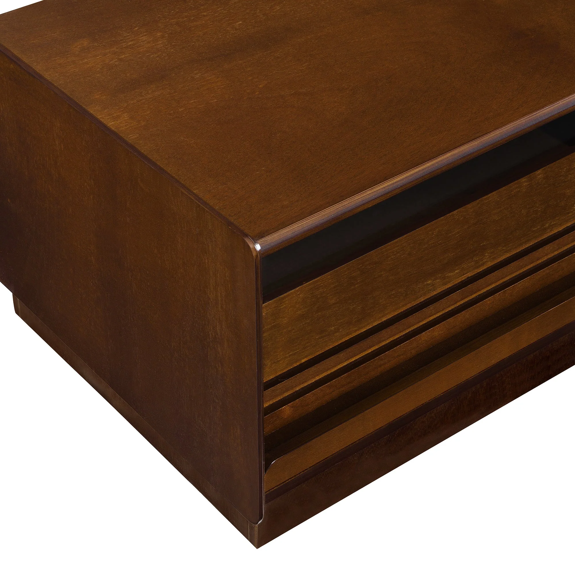 Modern Rectangle Coffee Table with 4 Drawers and 2 Display Shelves - Image 12