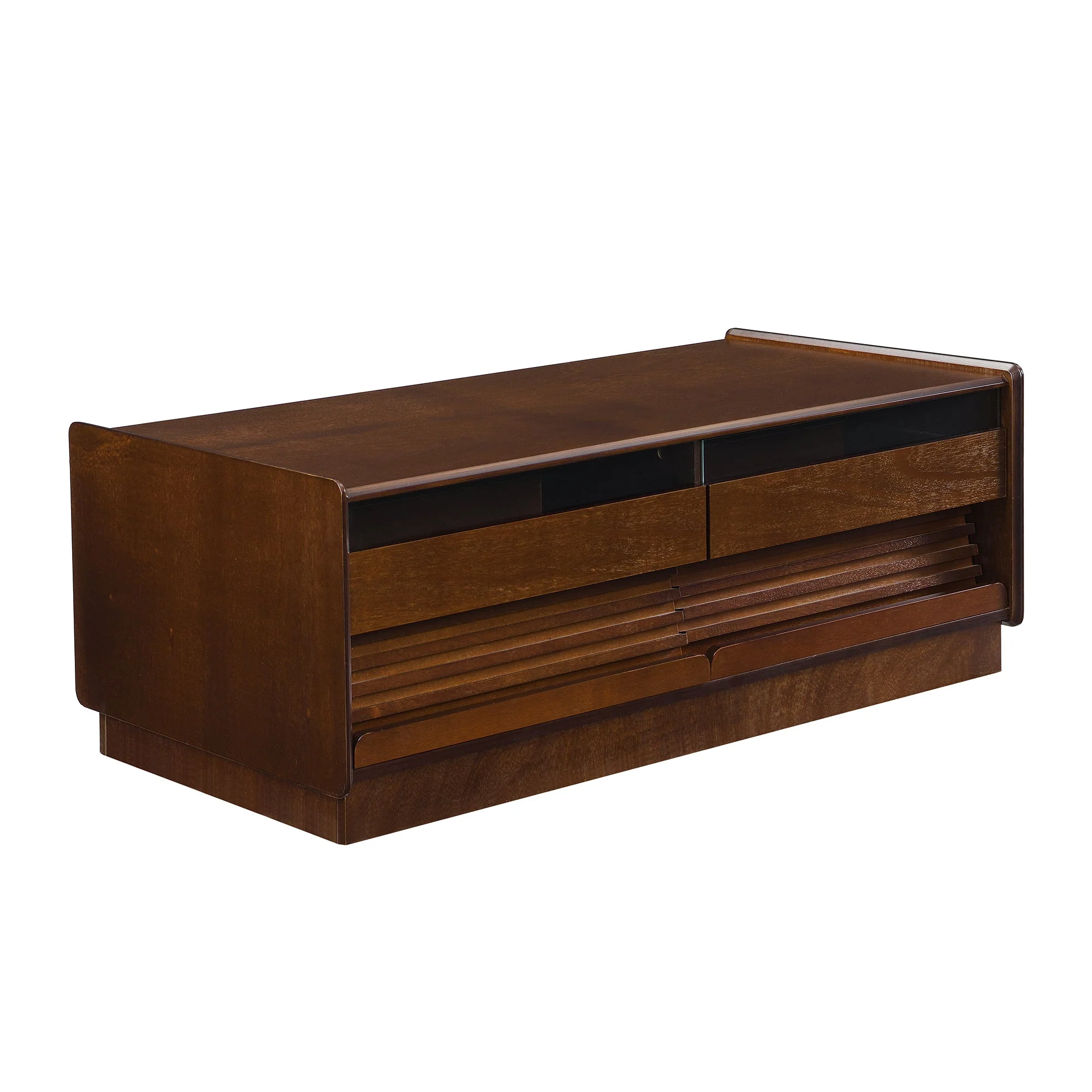 Modern Rectangle Coffee Table with 4 Drawers and 2 Display Shelves - Image 19