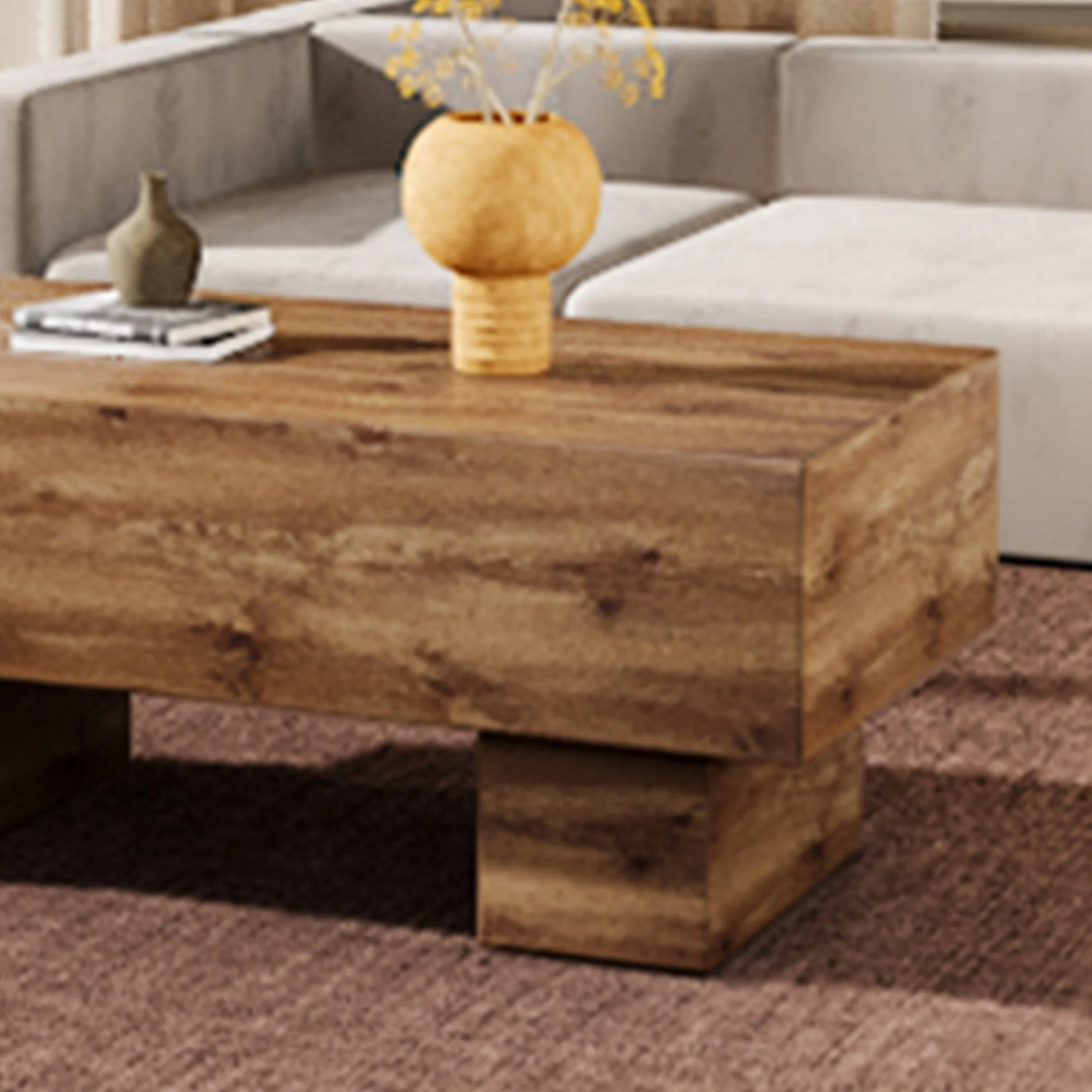 Modern Rectangular Coffee Table - Image 10