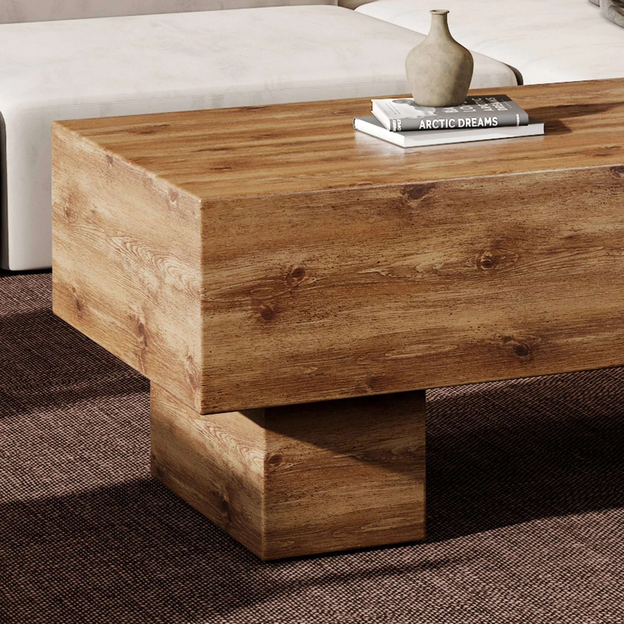 Modern Rectangular Coffee Table - Image 11