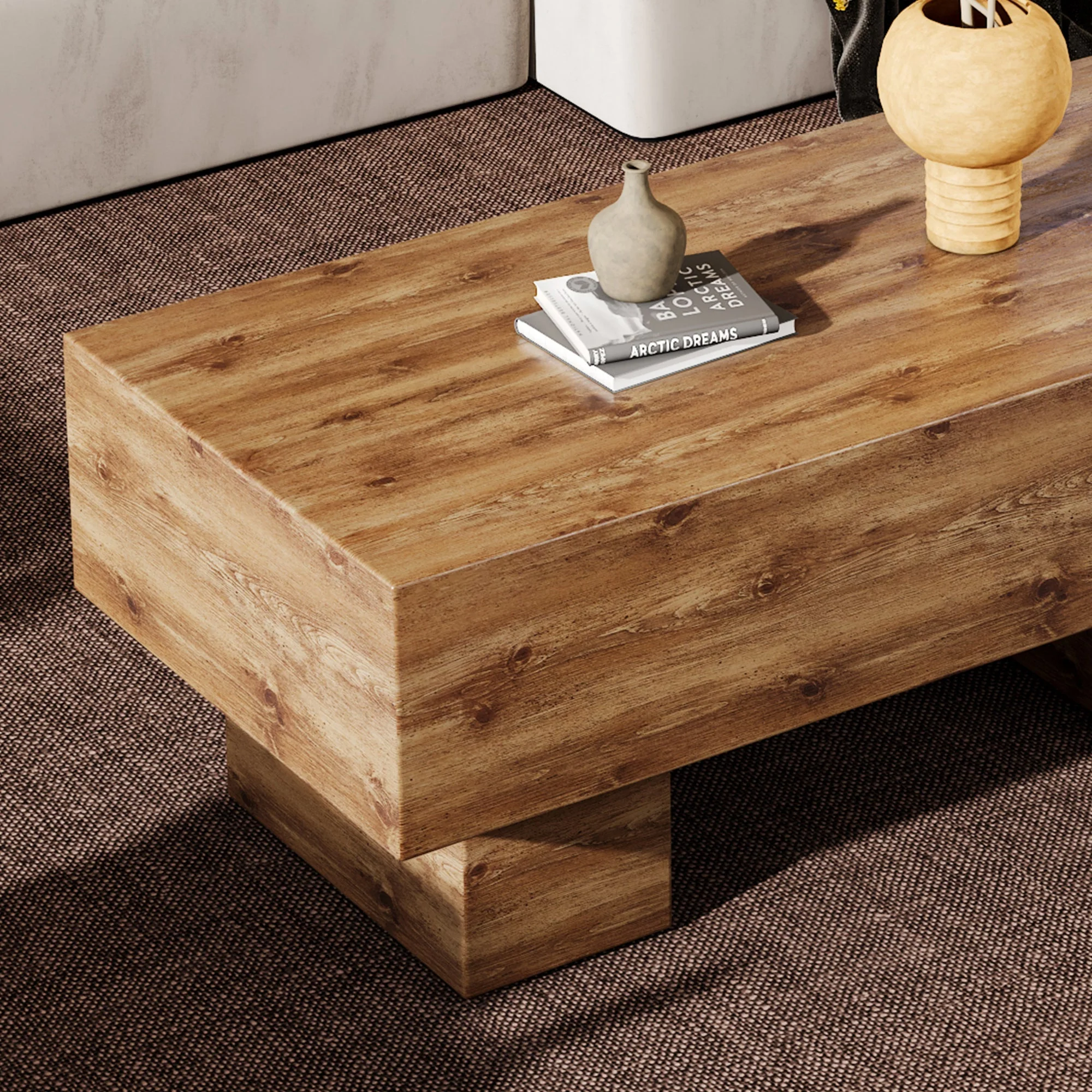 Modern Rectangular Coffee Table - Image 9