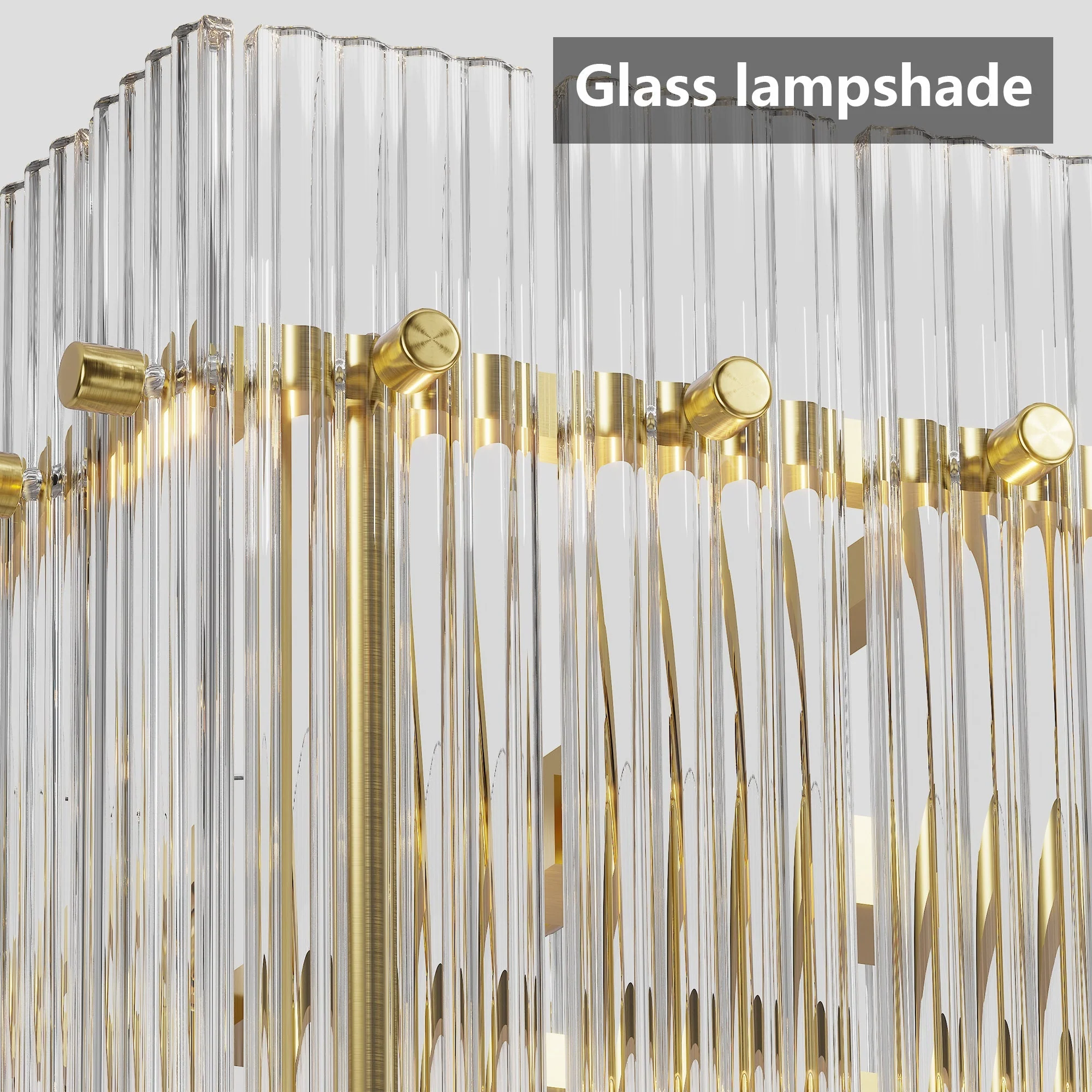 Modern Rectangular Crystal Glass Chandelier, 10-Lights Glod Chandelier Lighting Contemporary Pendant Ceiling Light Fixture for Dining Room Living Room Kitchen Island - Image 7