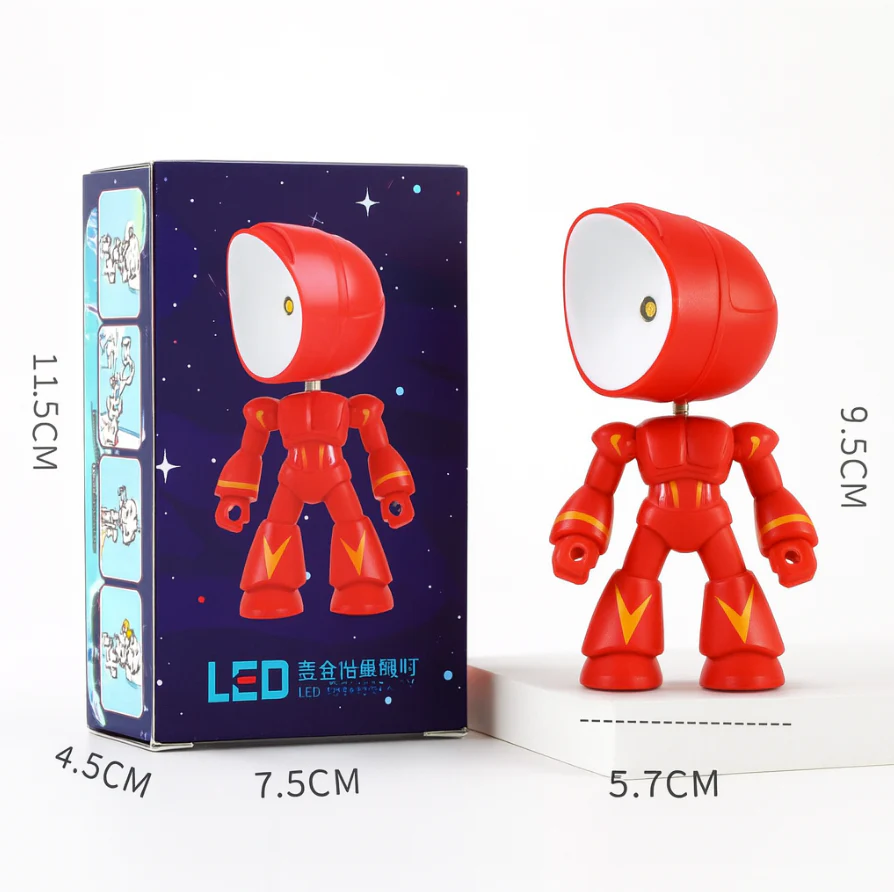 Modern Robot LED Table Lamp Battery Powered Warm Light Desk Night Lamp - Image 11