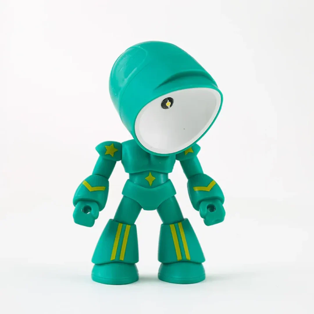 Modern Robot LED Table Lamp Battery Powered Warm Light Desk Night Lamp - Image 5
