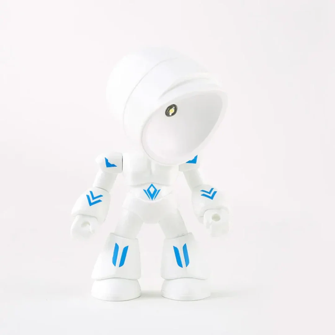 Modern Robot LED Table Lamp Battery Powered Warm Light Desk Night Lamp - Image 7