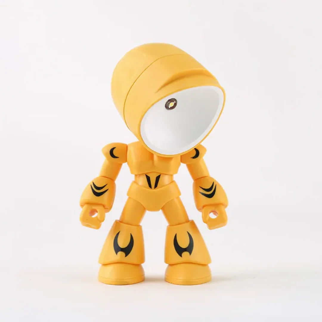 Modern Robot LED Table Lamp Battery Powered Warm Light Desk Night Lamp - Image 8