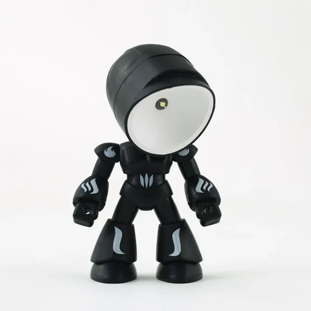 Modern Robot LED Table Lamp Battery Powered Warm Light Desk Night Lamp - Image 9