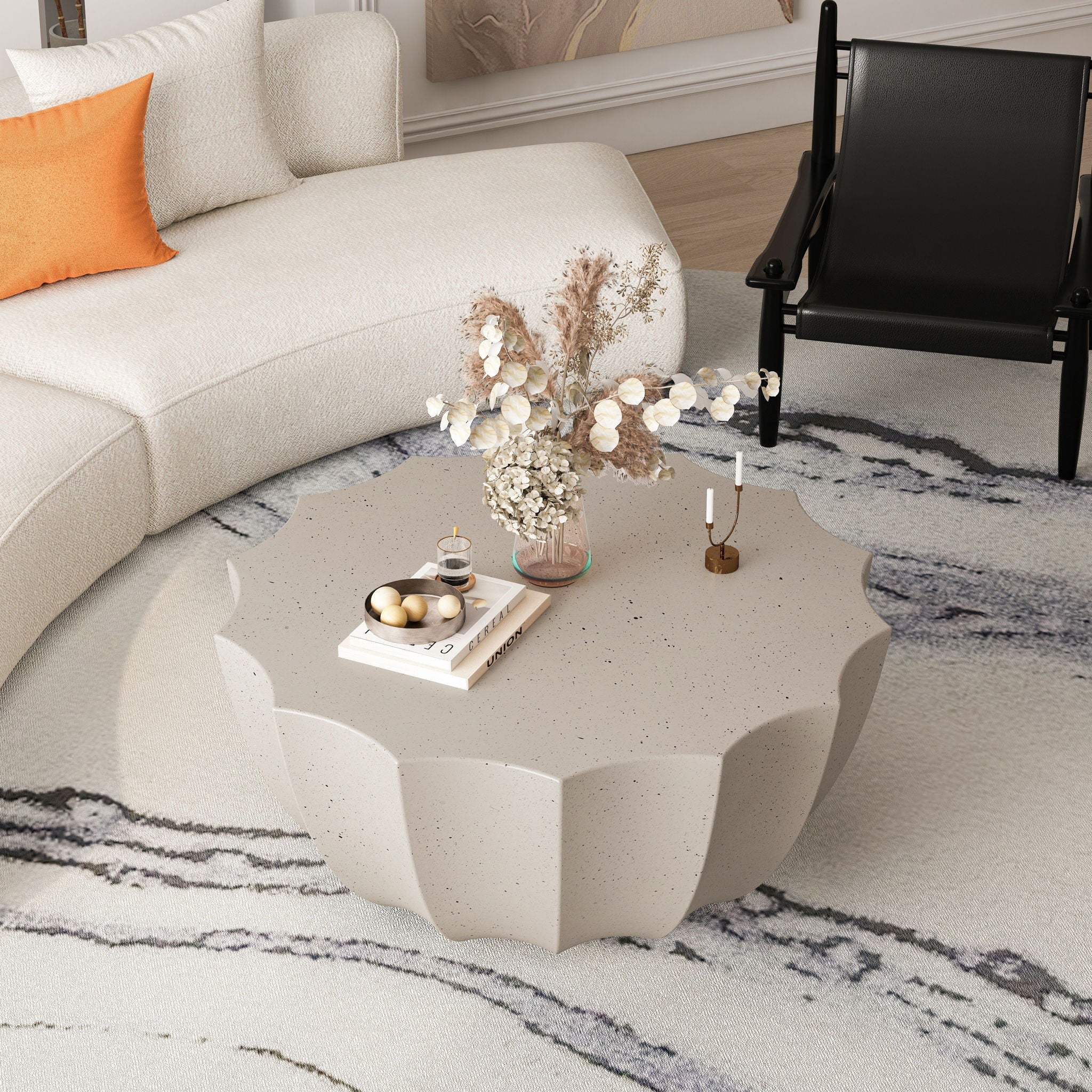 Modern Round Coffee Table For Indoor / Outdoor - Image 12