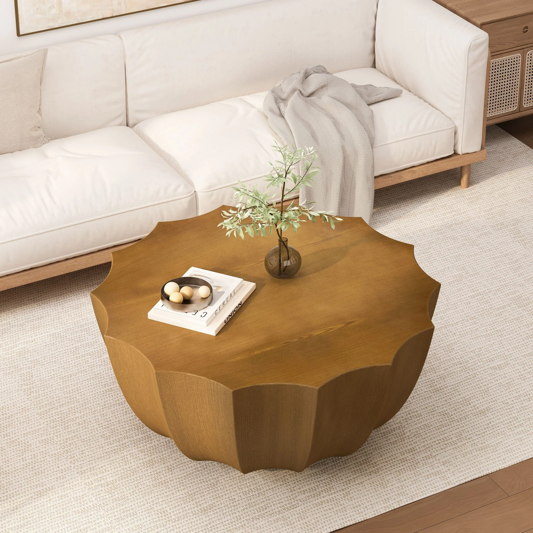 Modern Round Coffee Table For Indoor / Outdoor - Image 15
