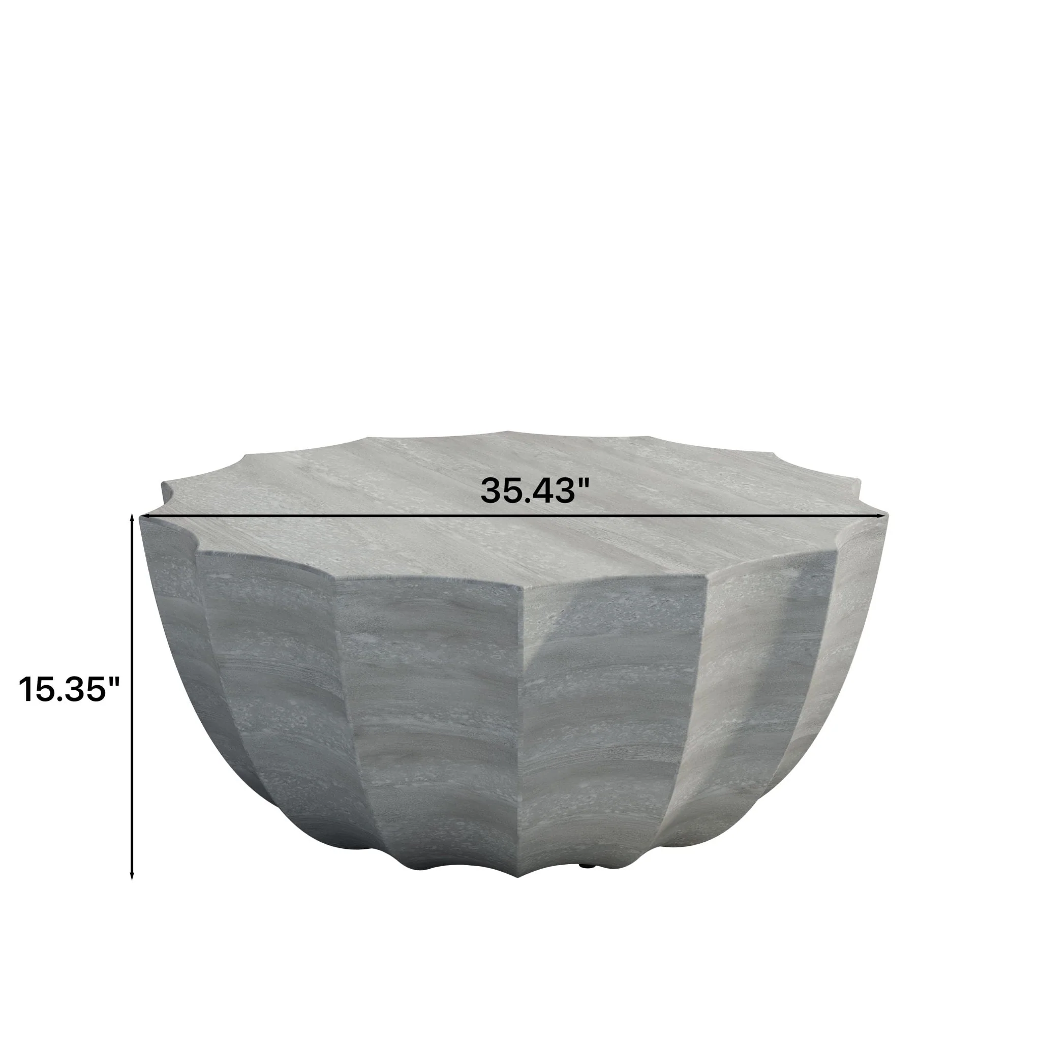 Modern Round Coffee Table For Indoor / Outdoor - Image 5