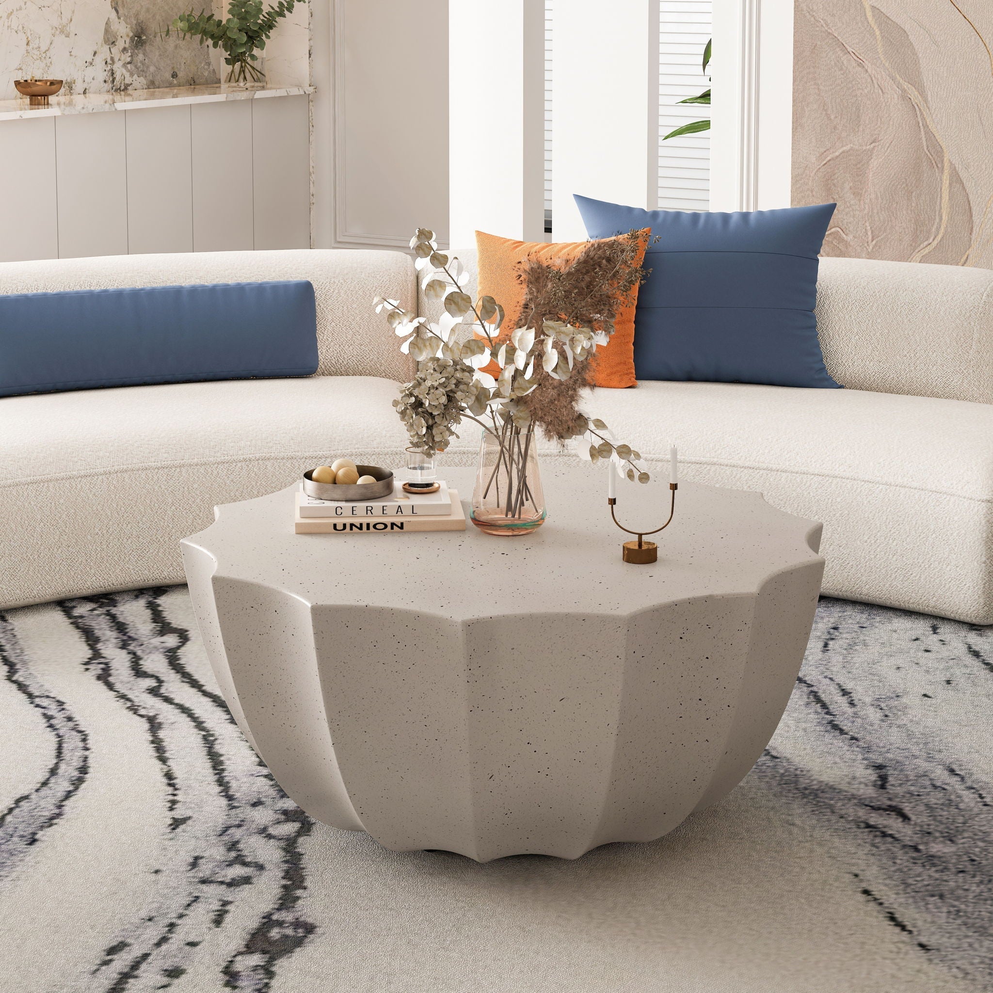 Modern Round Coffee Table For Indoor / Outdoor - Image 7