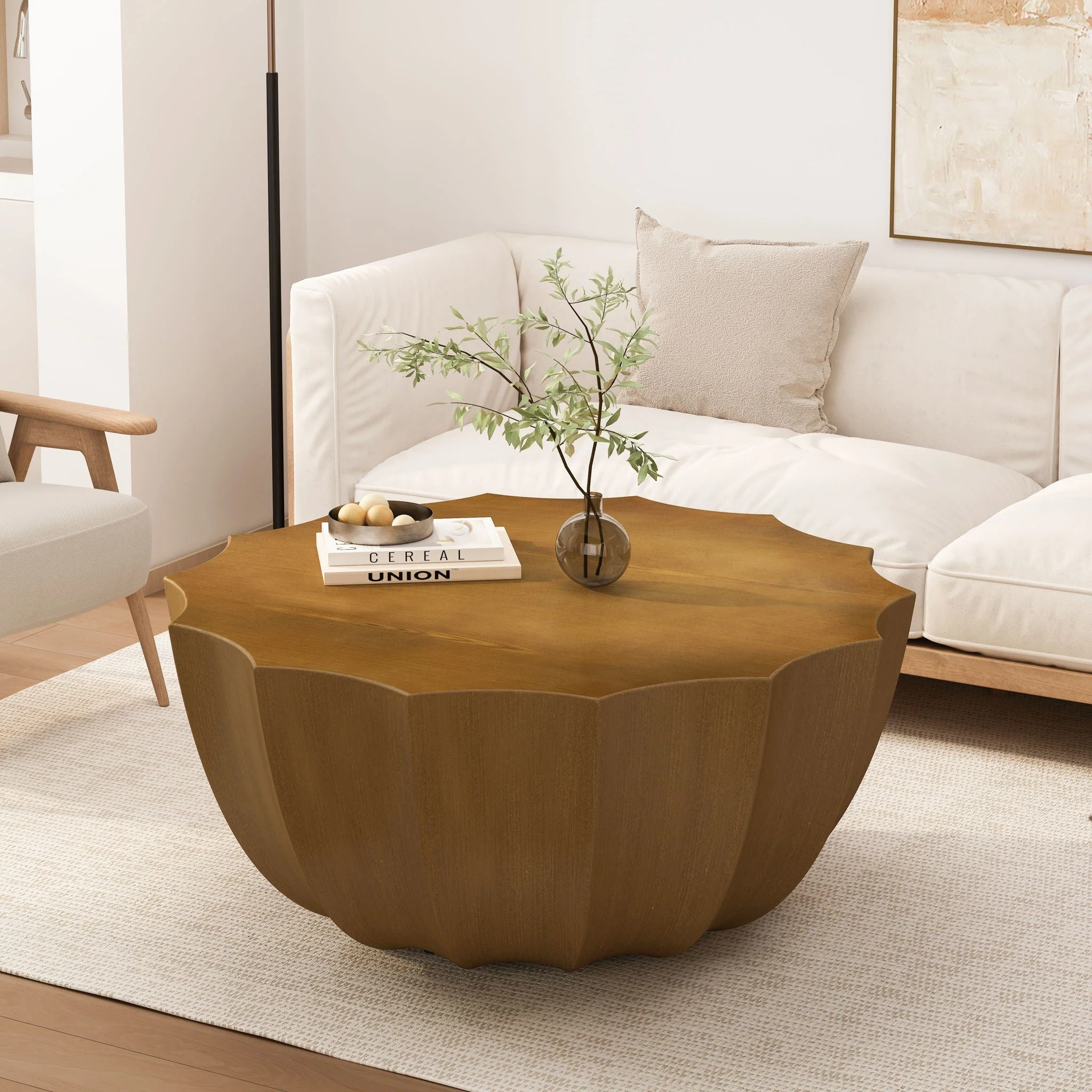 Modern Round Coffee Table For Indoor / Outdoor - Image 8